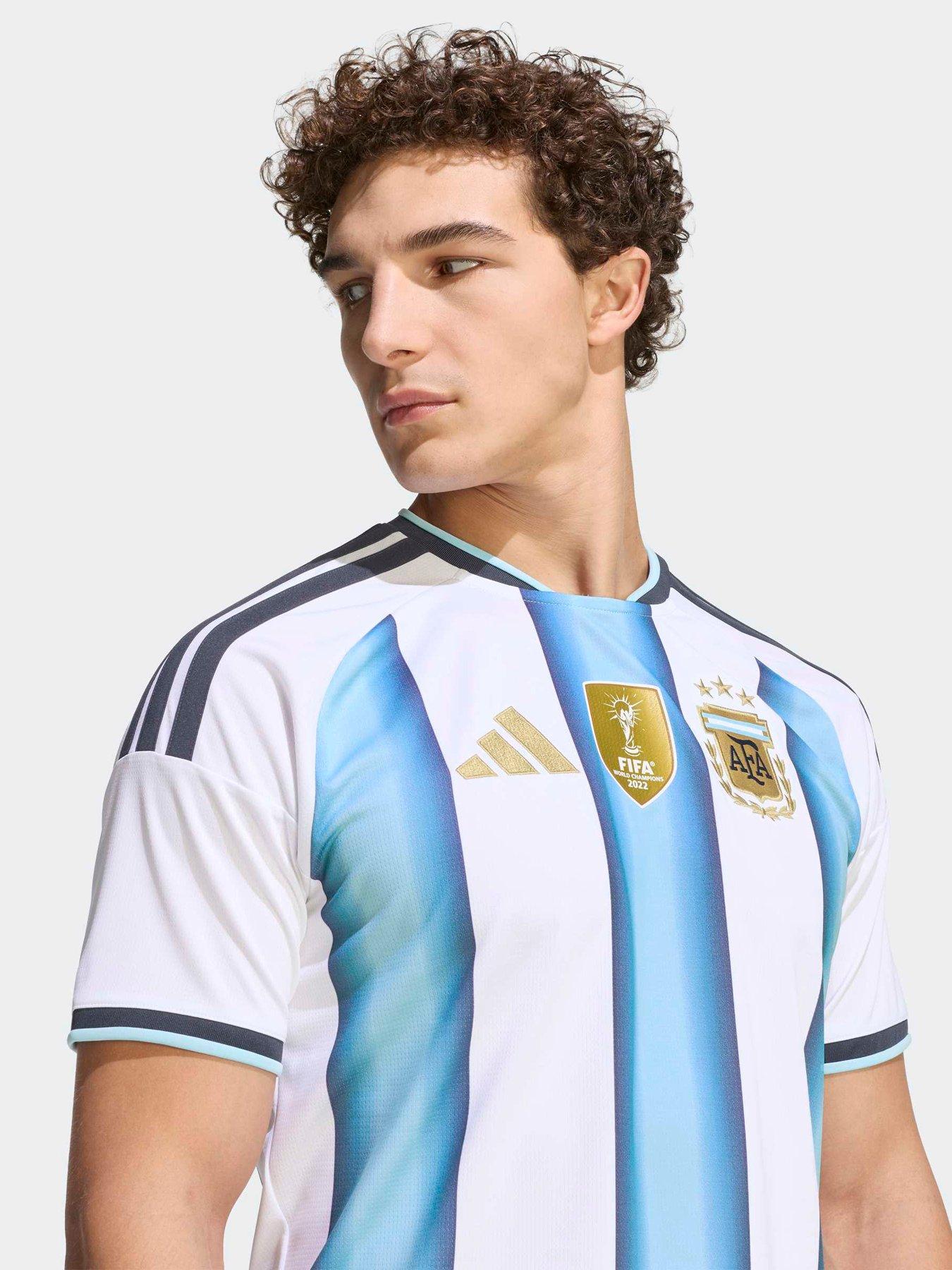 Image 5 of 6 of adidas Mens Argentina Replica 26 Home Football Shirt - White
