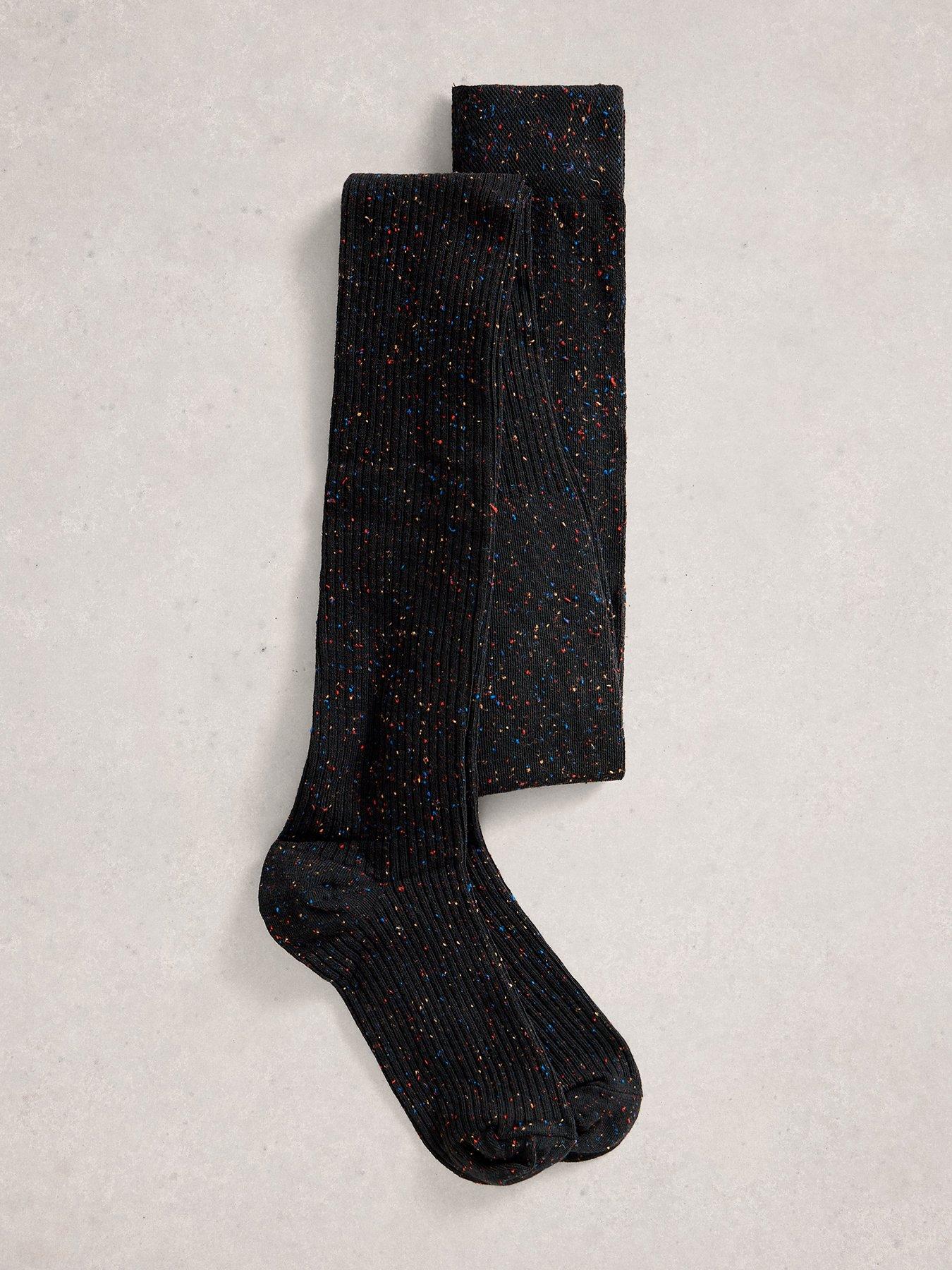 White Stuff Fiona Fleck Tights - Black