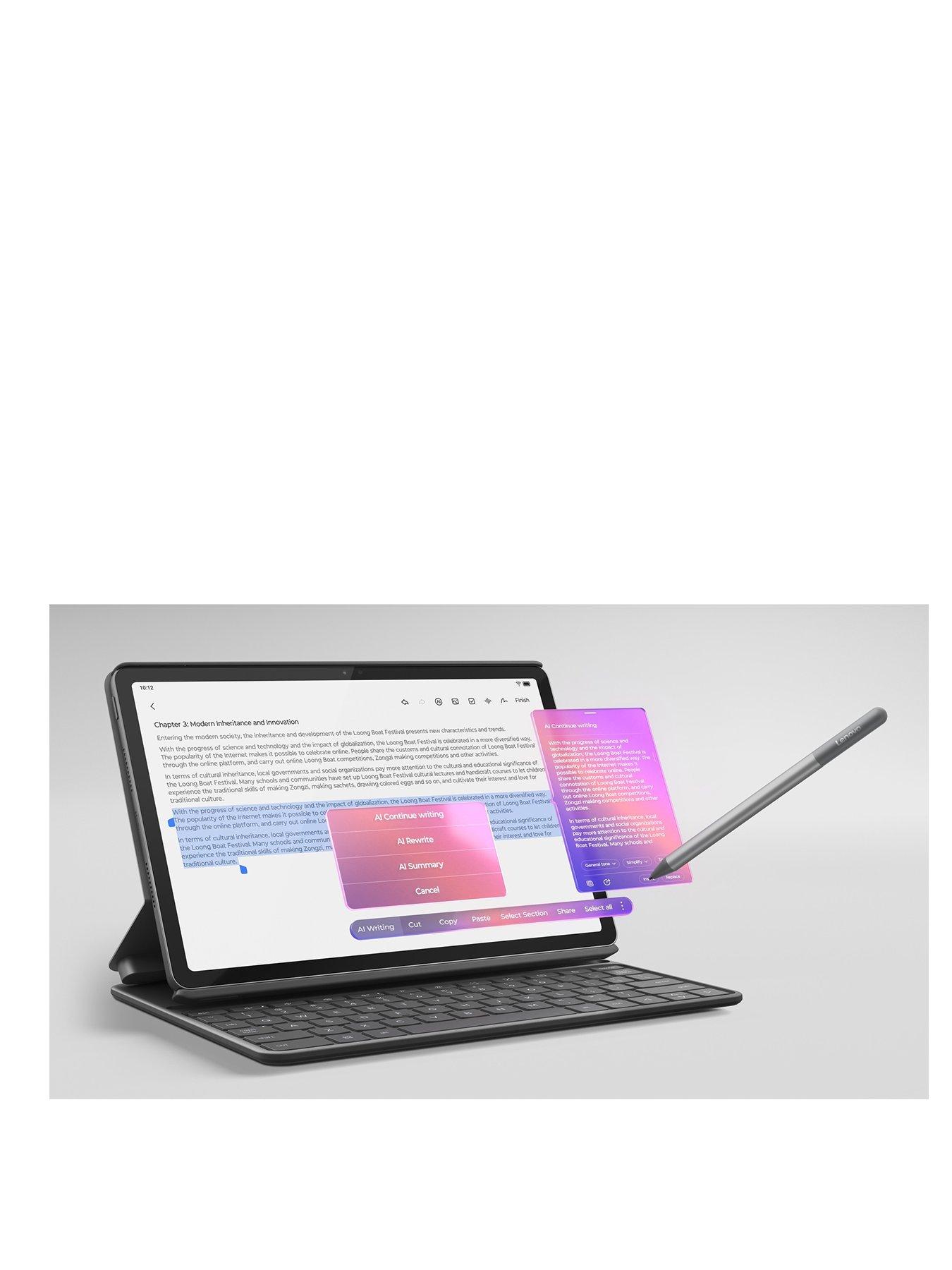 Image 1 of 7 of Lenovo Idea Tab 11" Tablet,&nbsp;128GB with Folio Keyboard &amp; Tab Pen