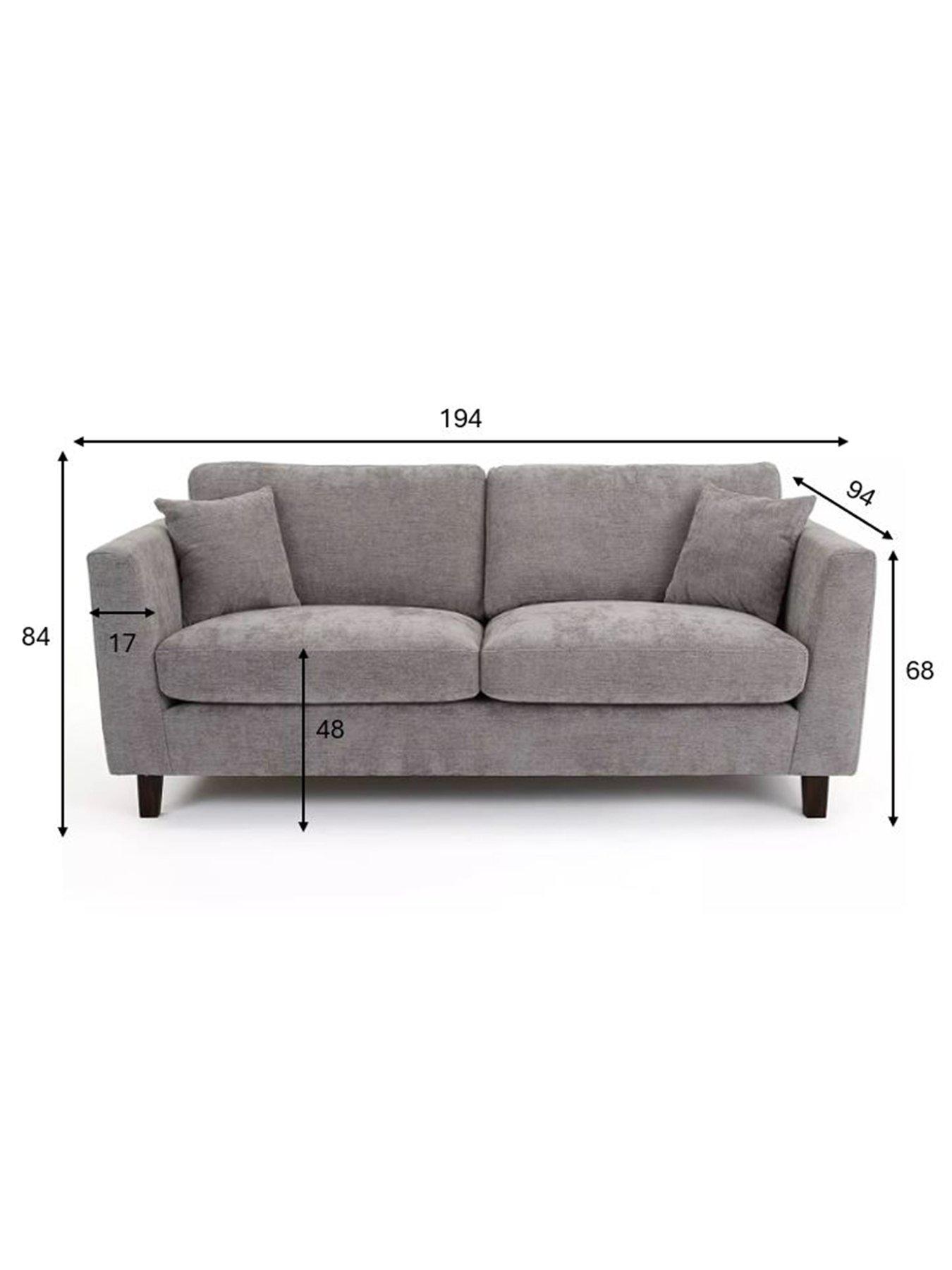 Image 7 of 7 of Very Home Cala Fabric&nbsp;3 Seater Sofa