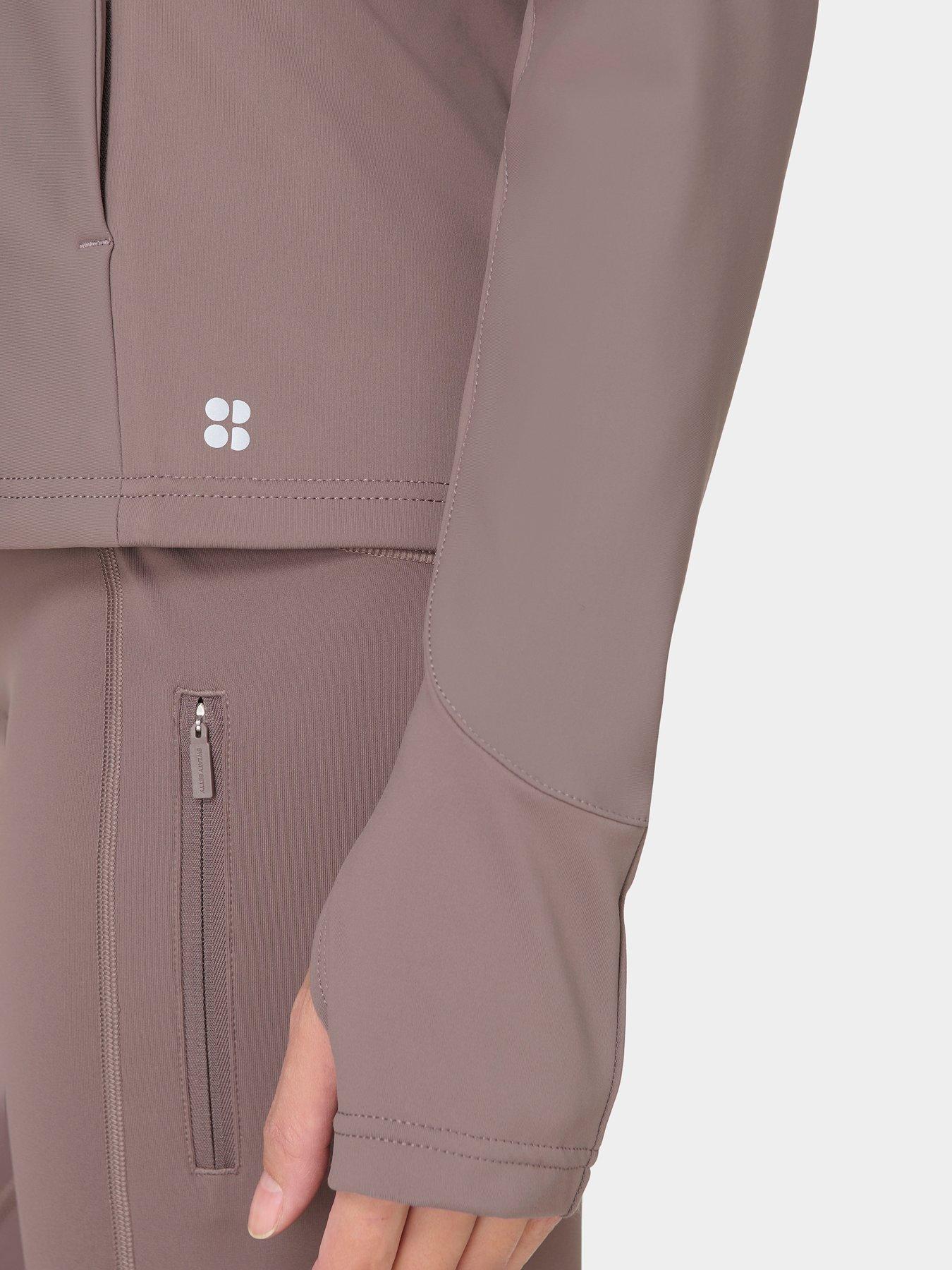 Image 4 of 4 of Sweaty Betty Womens Training Winter Power Softshell Jacket - Brown