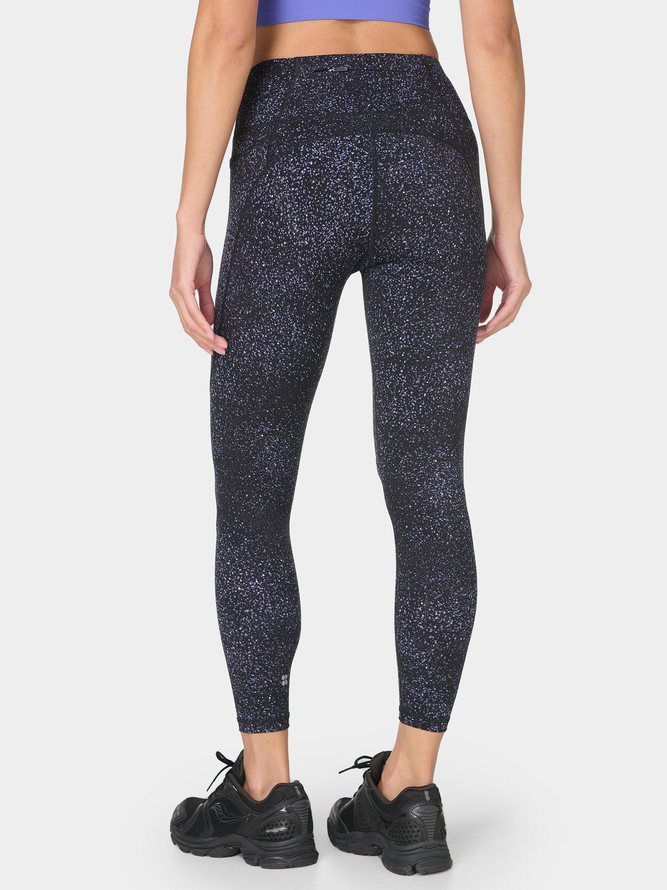 Image 2 of 4 of Sweaty Betty Womens Training Power 7/8 Reflective Workout Tights - Black