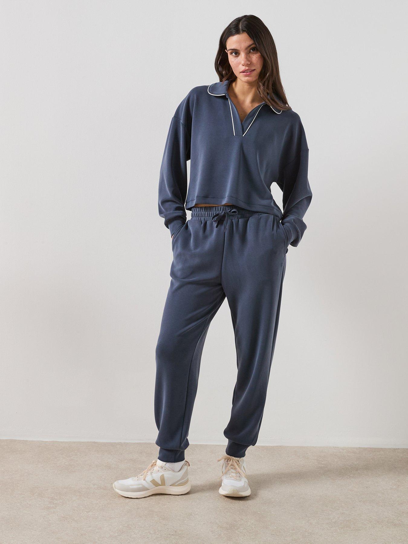 Image 3 of 4 of Sweaty Betty Womens Training Sand Wash Joggers - Navy