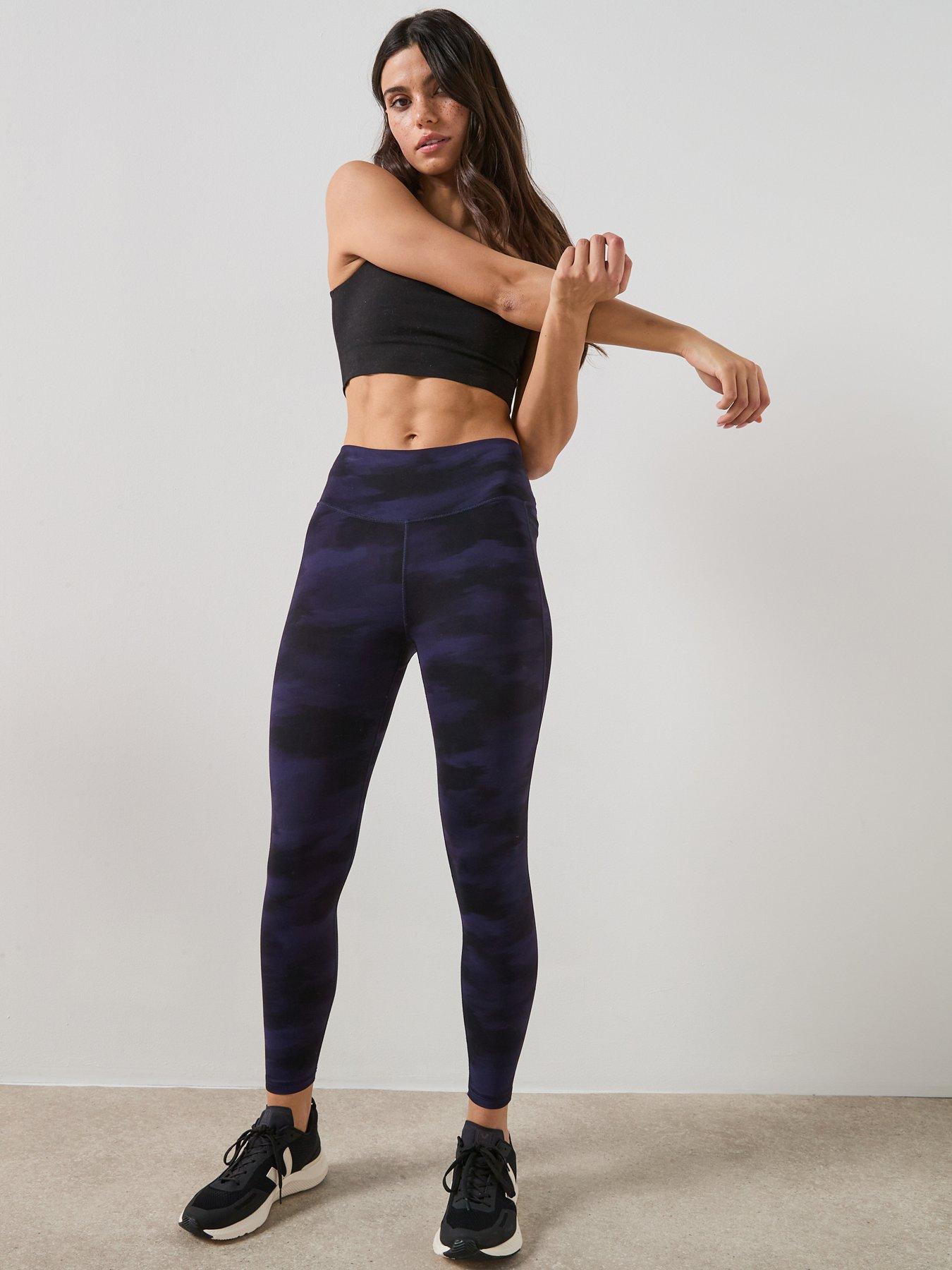 Image 3 of 5 of Sweaty Betty Womens Yoga Ultimate Studio 7/8 Tights - Blue