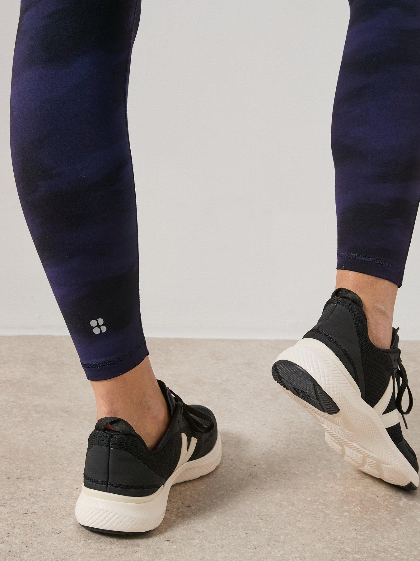 Image 4 of 5 of Sweaty Betty Womens Yoga Ultimate Studio 7/8 Tights - Blue