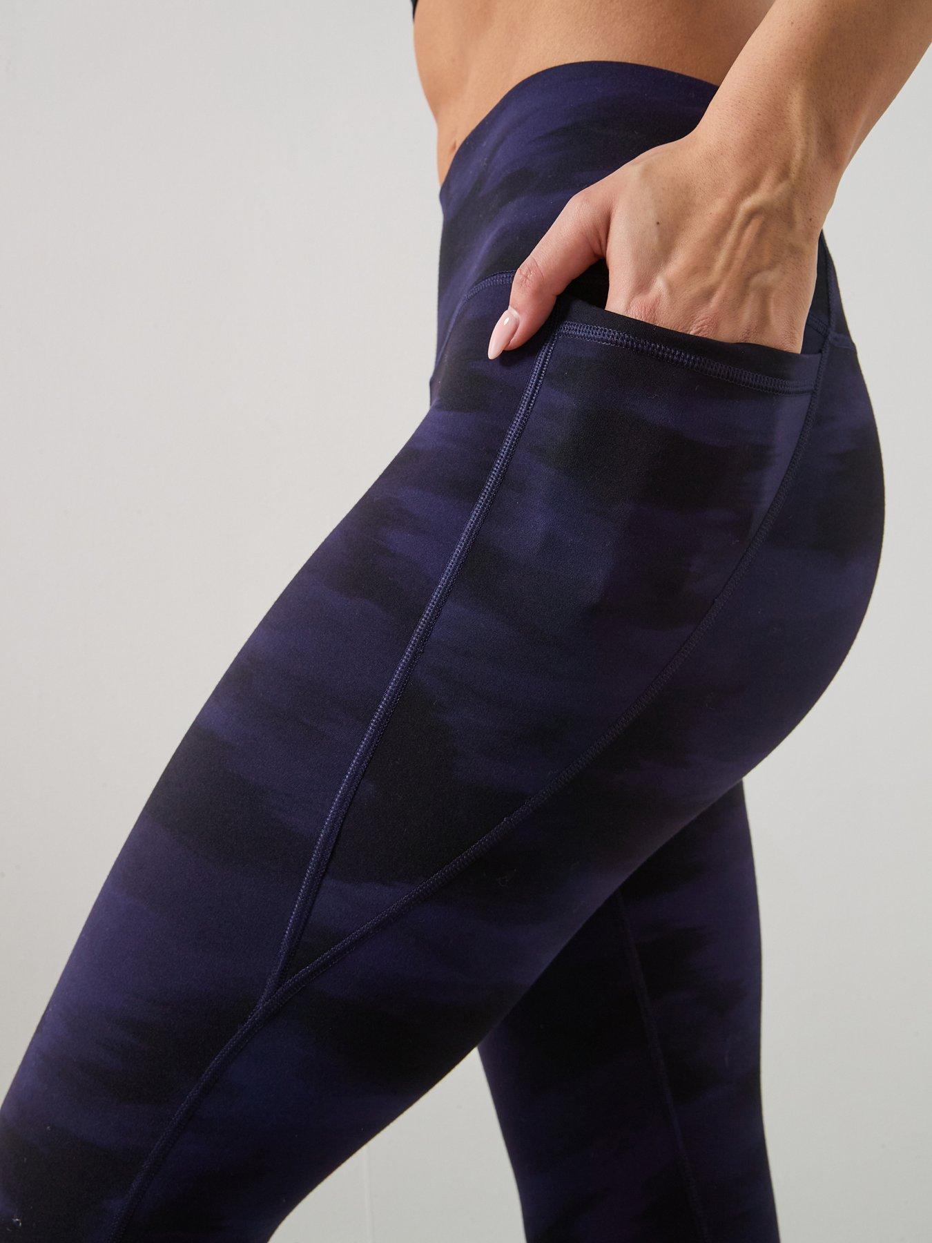 Image 5 of 5 of Sweaty Betty Womens Yoga Ultimate Studio 7/8 Tights - Blue