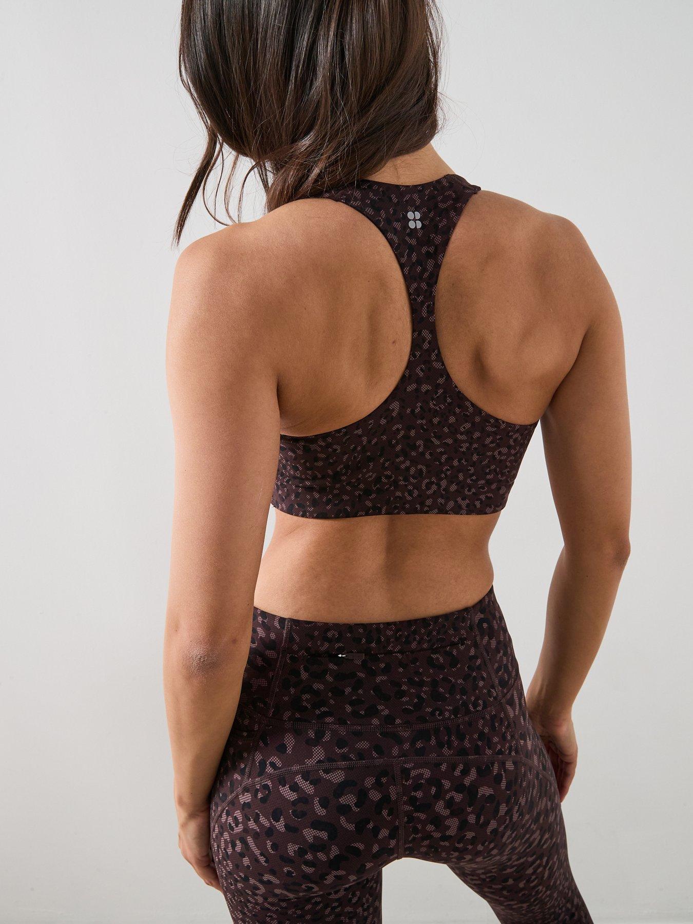 Image 2 of 4 of Sweaty Betty Womens Training Power Racer Bra - Brown
