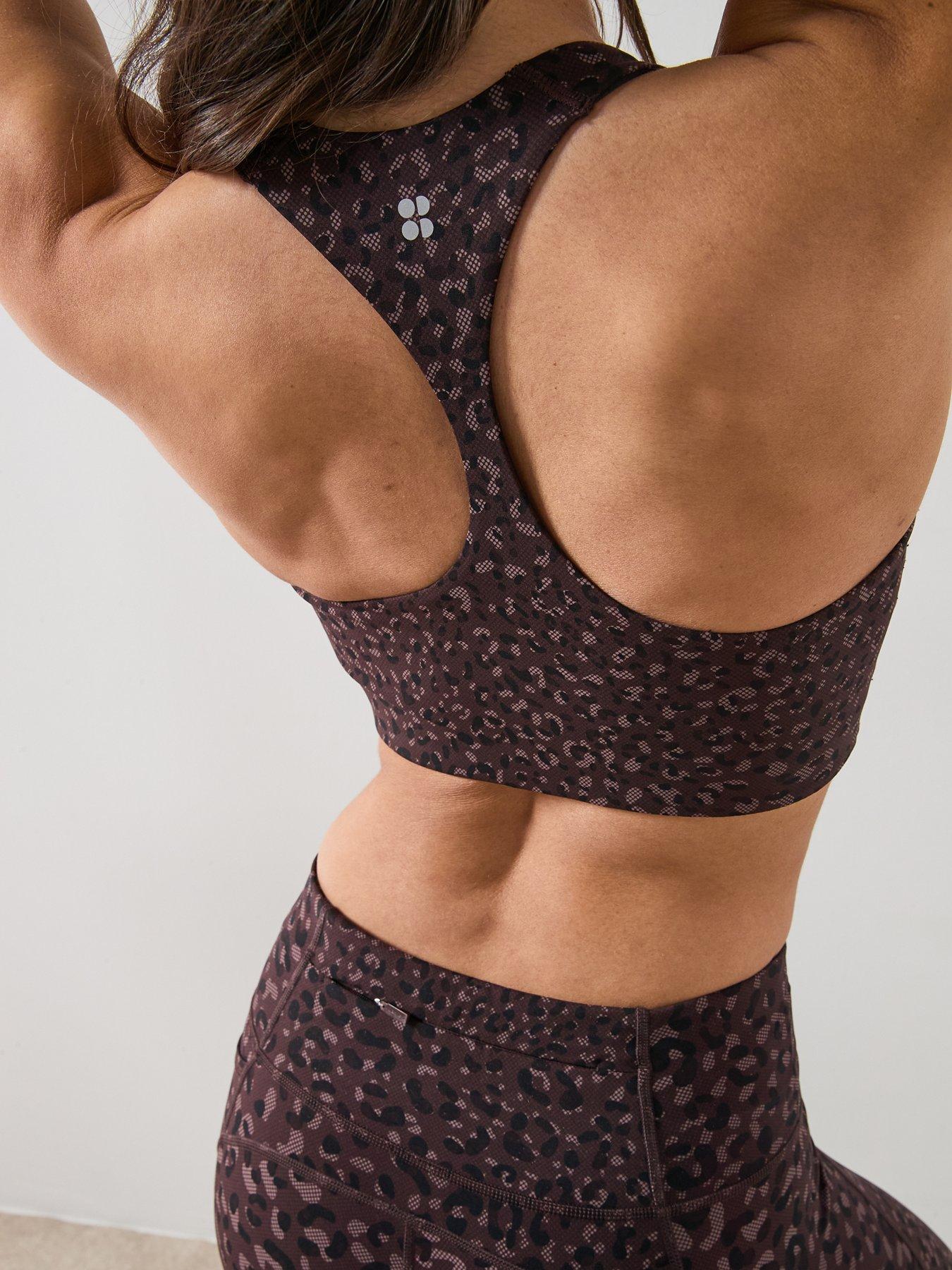 Image 4 of 4 of Sweaty Betty Womens Training Power Racer Bra - Brown