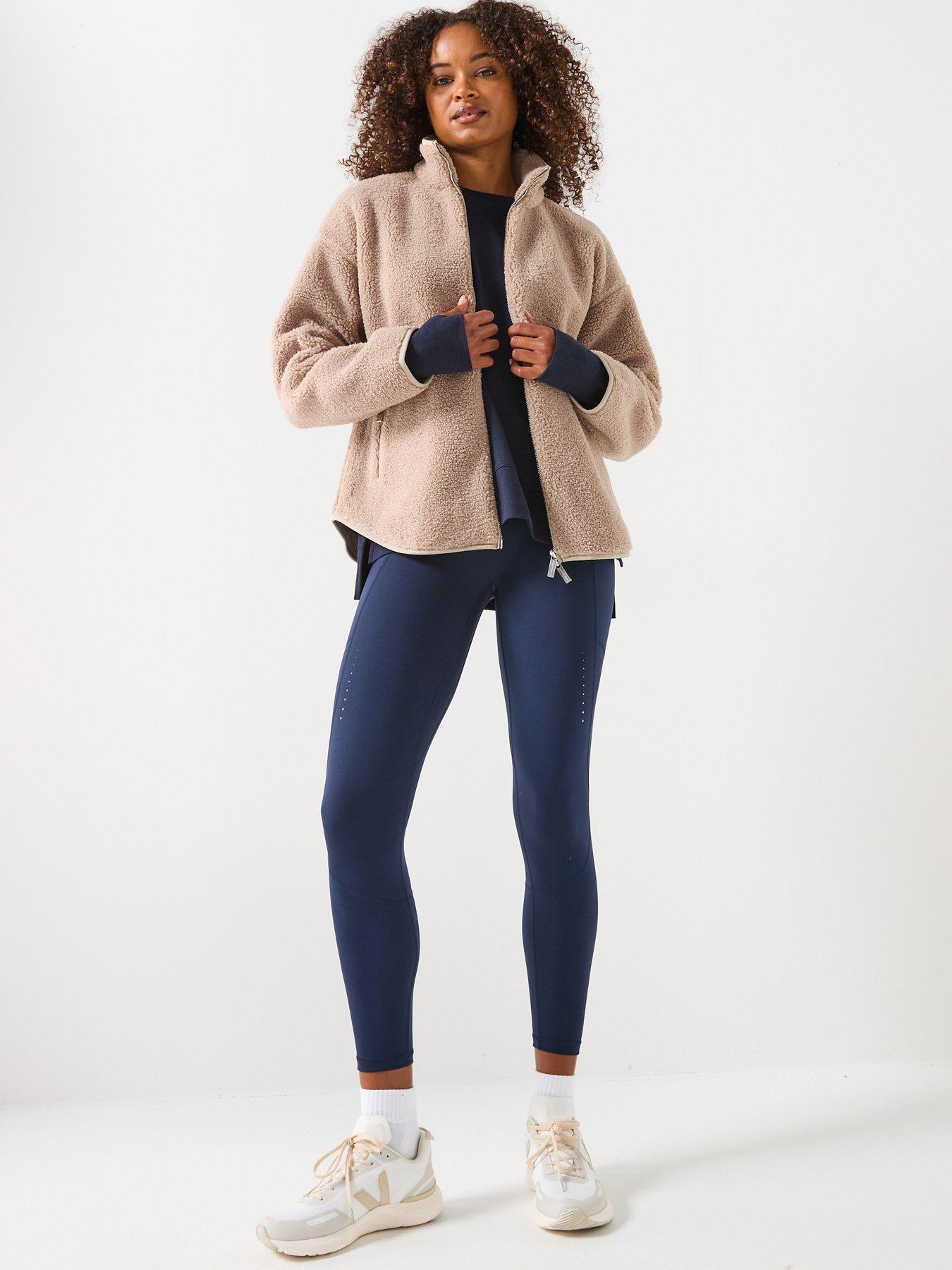Sweaty Betty Womens Training New Plush Textured Zip Up Jacket