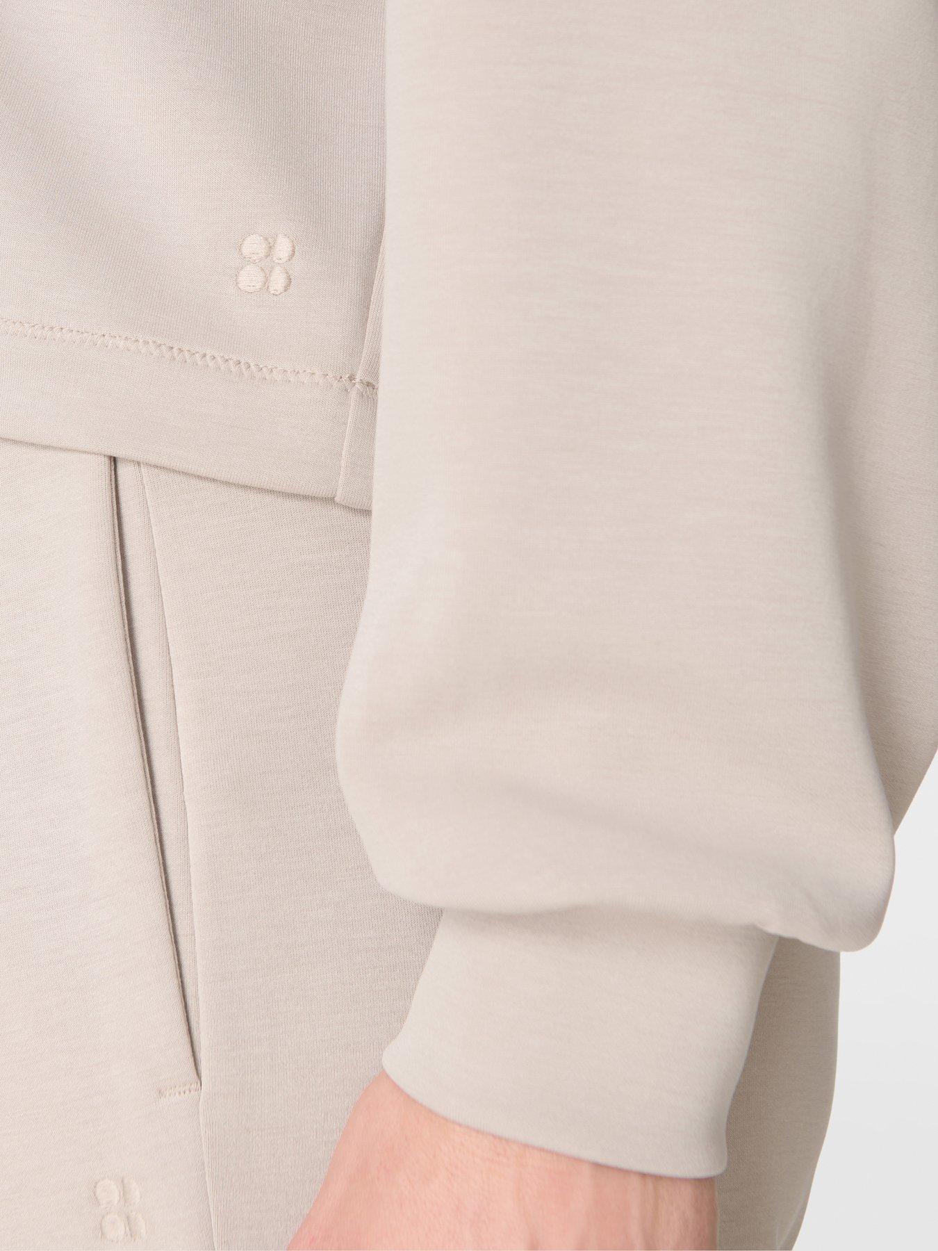 sweaty-betty-womens-training-sand-wash-crop-henley-sweatshirt-beigedetail