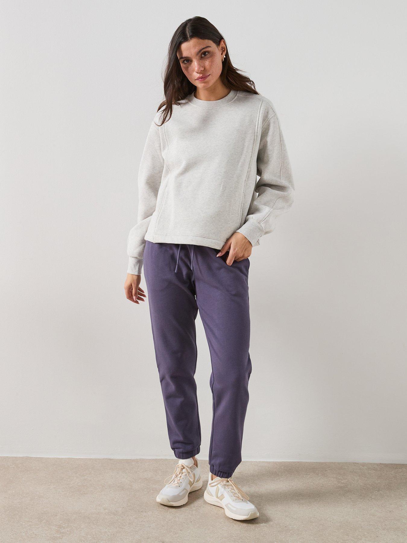 Image 3 of 4 of Sweaty Betty Womens Training Premium Brushed Crew Neck Sweatshirt - Grey