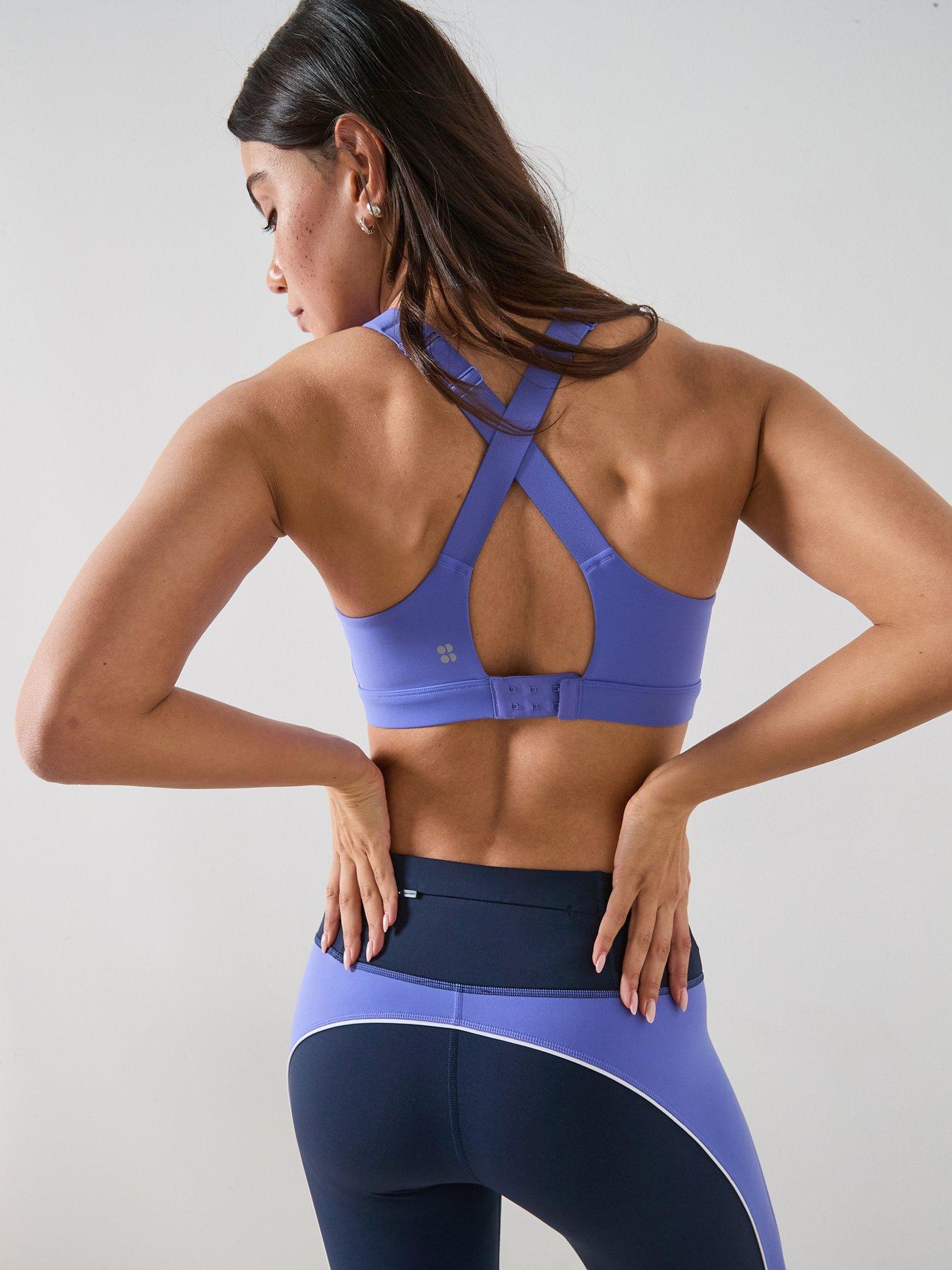 Image 2 of 3 of Sweaty Betty Womens Training Power Pulse Bra - Blue