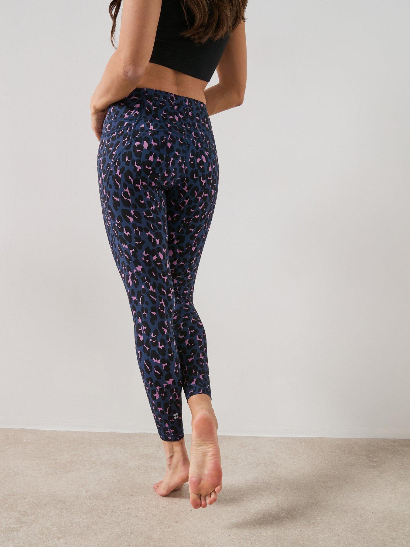 Image 2 of 4 of Sweaty Betty Womens Training Power 7/8 Workout Tights - Purple