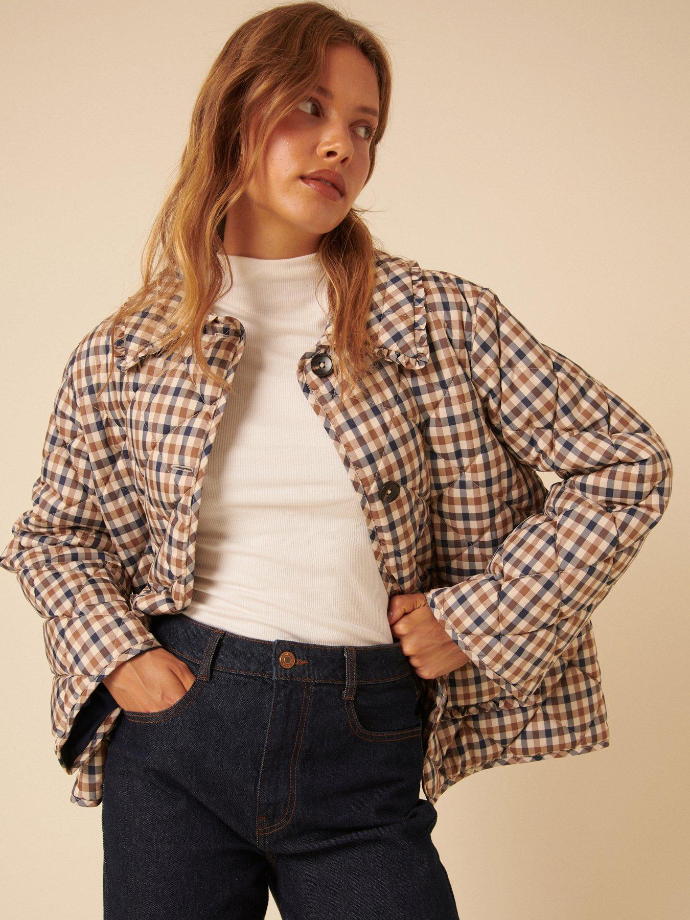 Image 1 of 6 of Nobodys Child Oscar Frill Quilted Jacket - Multi