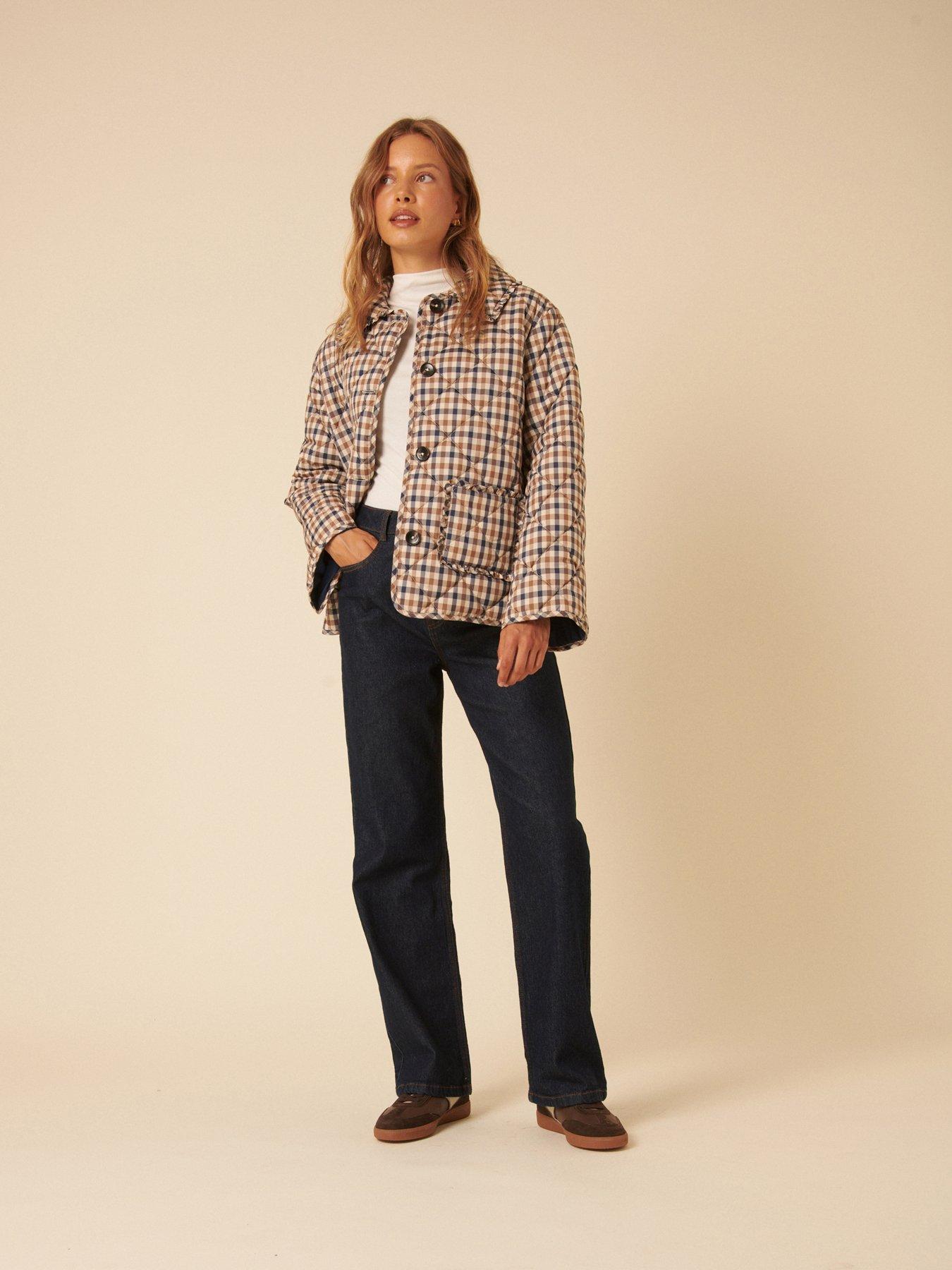 Image 4 of 6 of Nobodys Child Oscar Frill Quilted Jacket - Multi