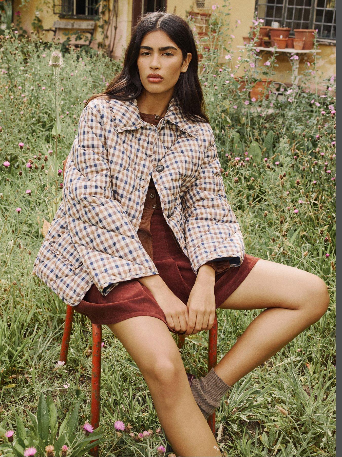Image 6 of 6 of Nobodys Child Oscar Frill Quilted Jacket - Multi