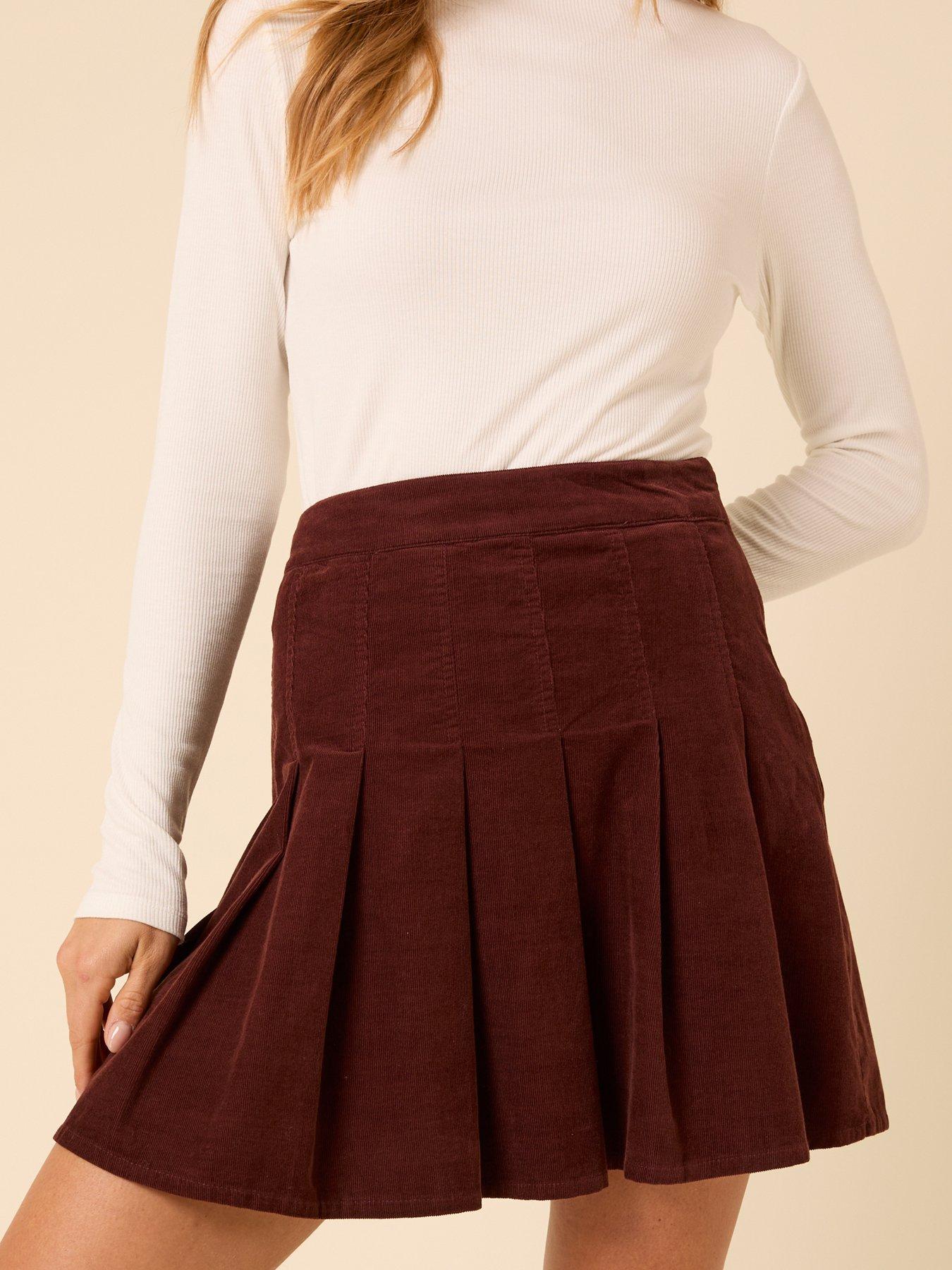 nobodys-child-vincent-cord-skirt-brownback