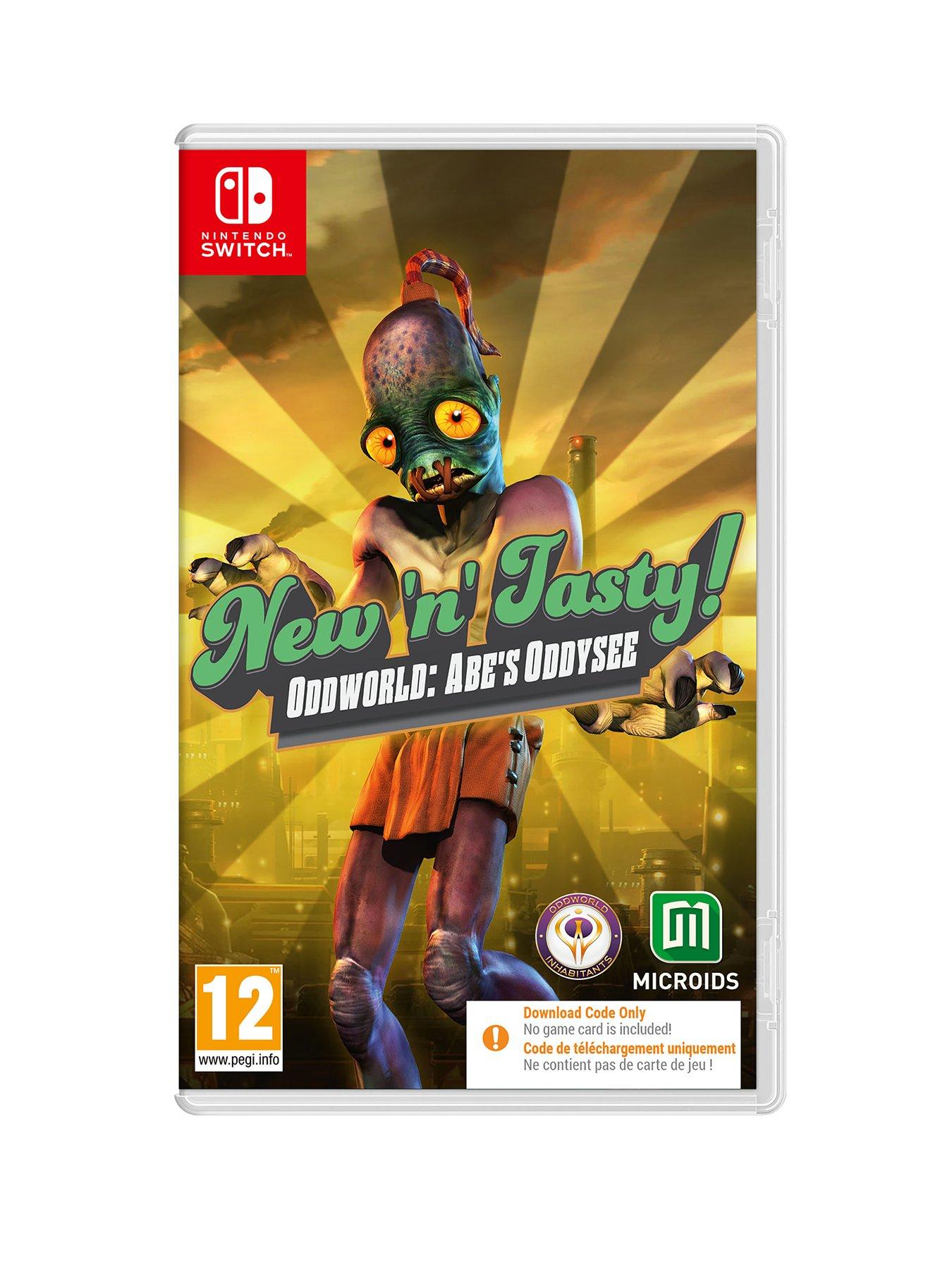 Nintendo Switch New 'N' Tasty! Oddworld: Abe's Oddysee (Code in Box)