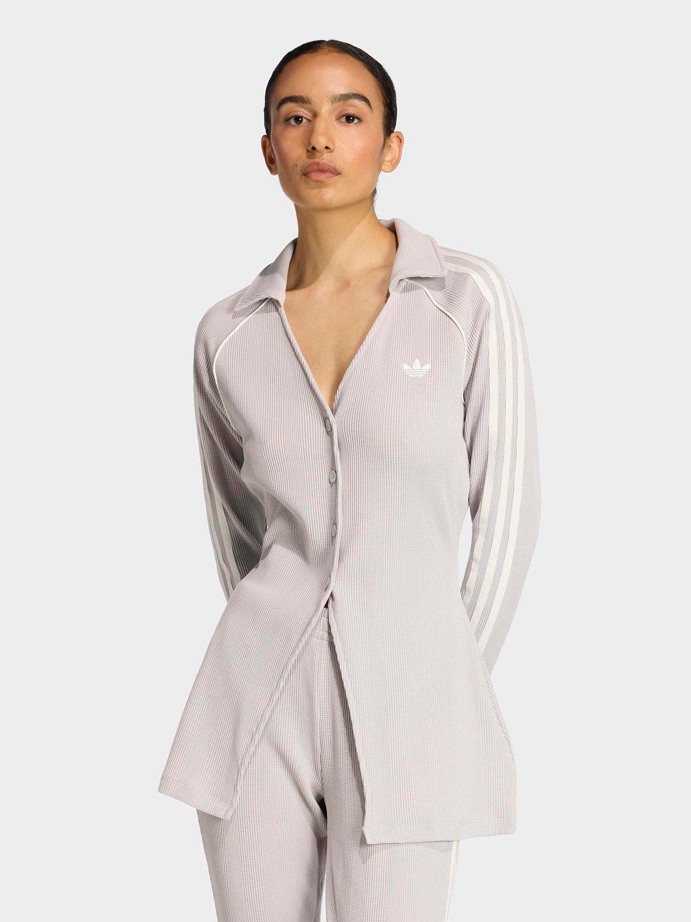 adidas-originals-womens-button-down-top-greyfront