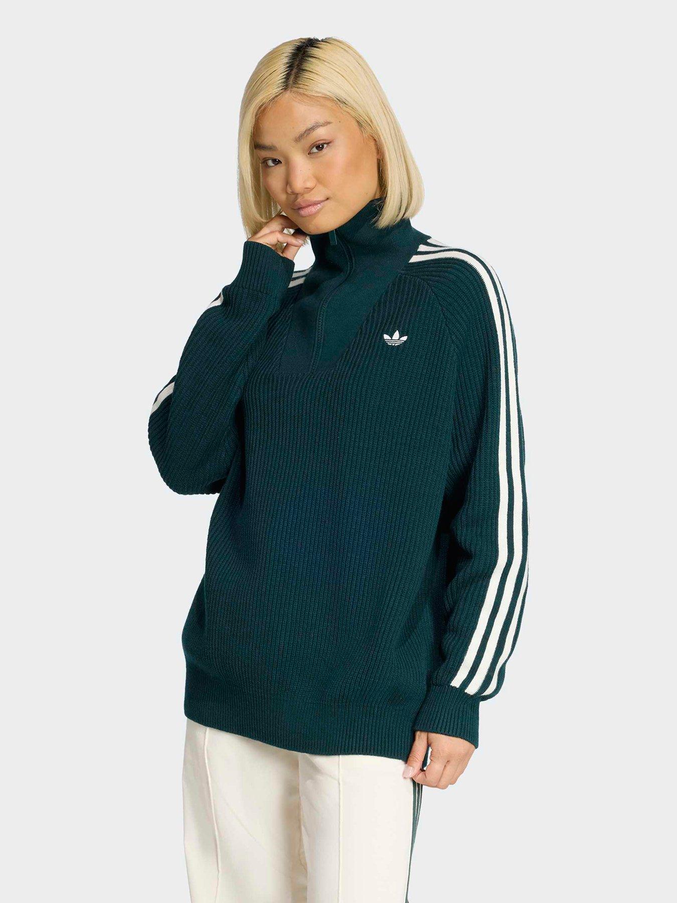 adidas Originals Womens Funnel Neck Top - Green
