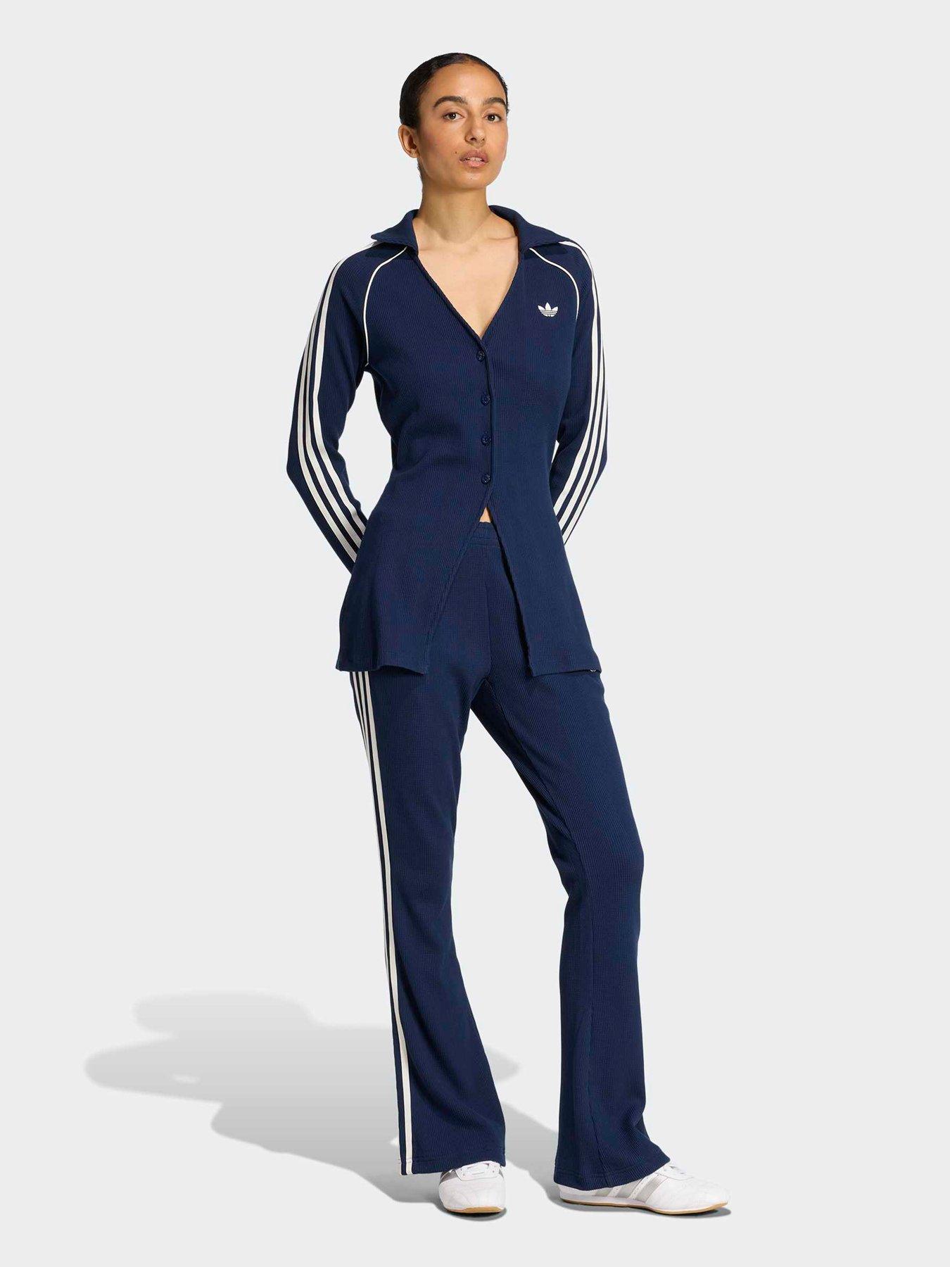 Image 3 of 5 of adidas Originals Womens Waffle Pants - Blue