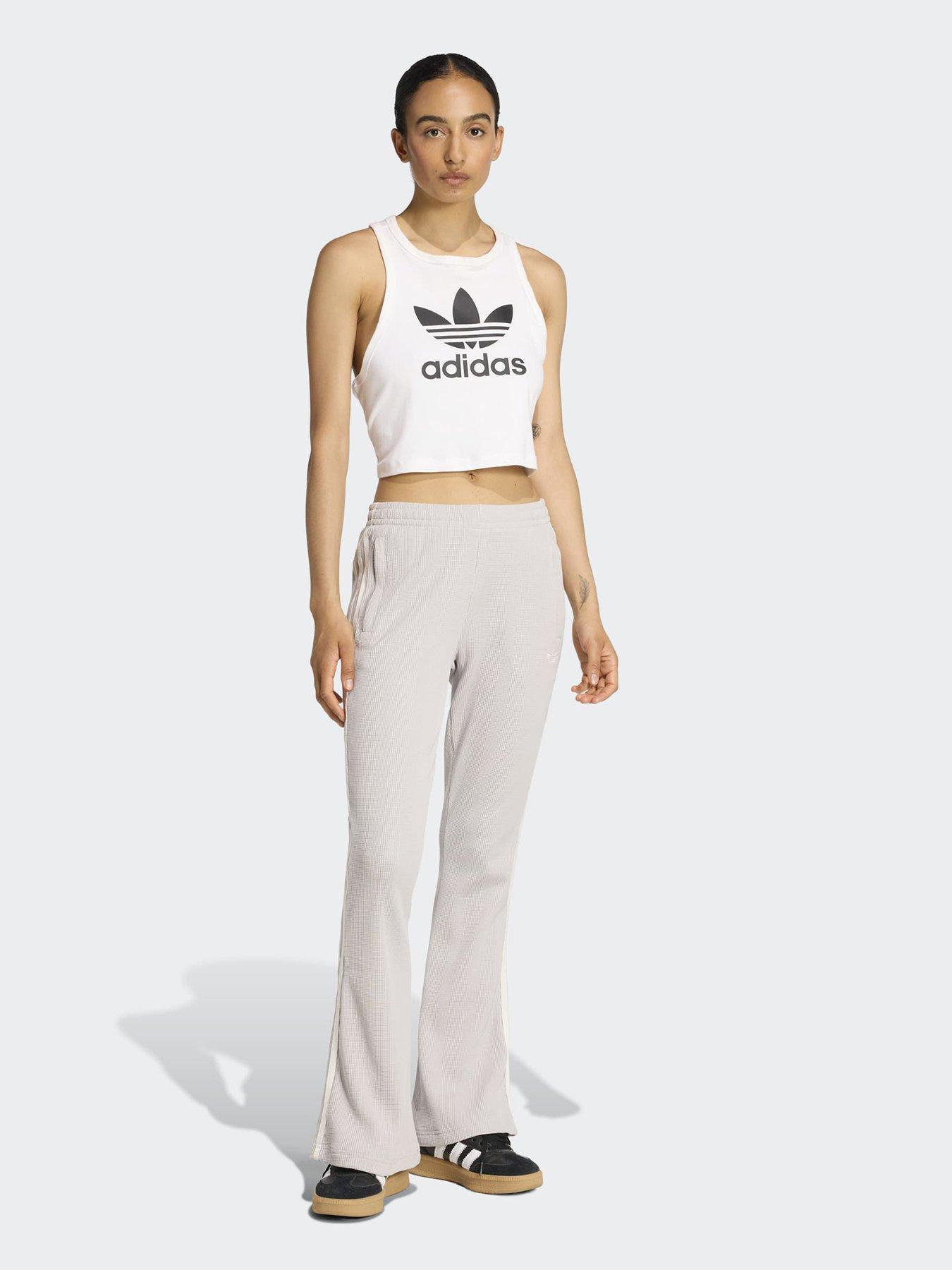 Image 3 of 5 of adidas Originals Womens Waffle Pants - Grey