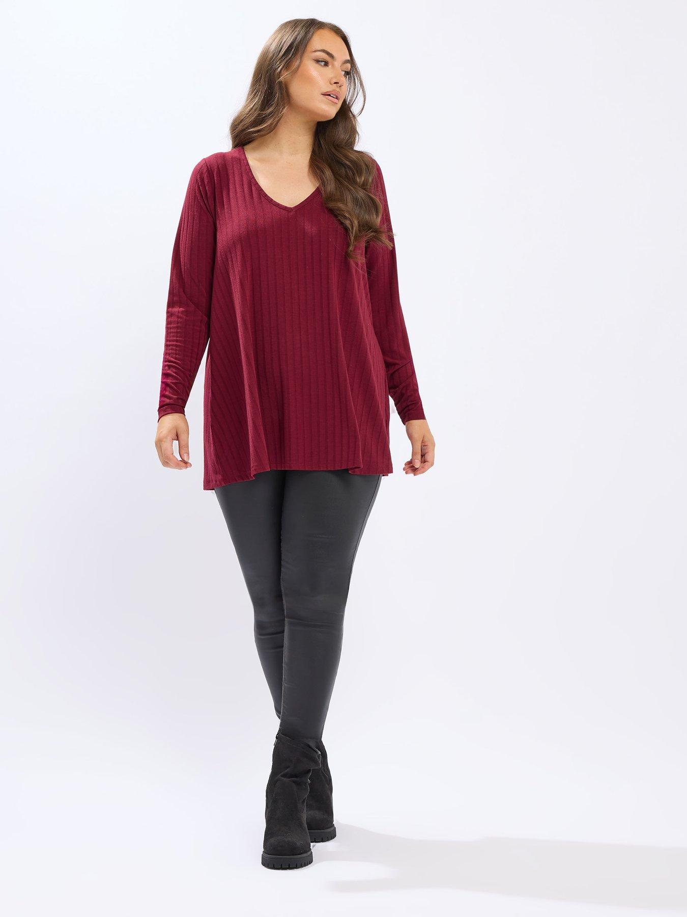 yours-curve-rib-swing-t-shirt-redback