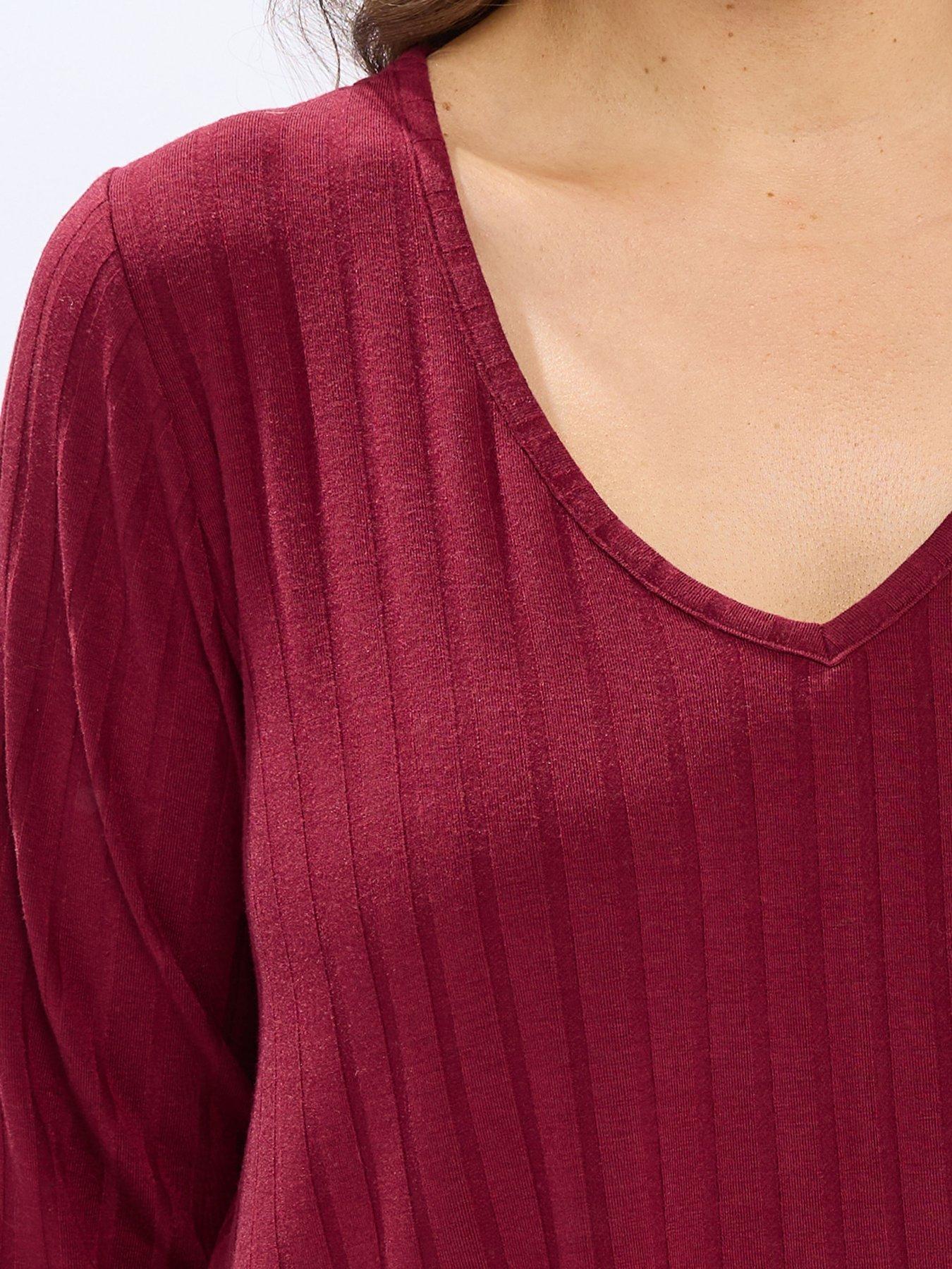 yours-curve-rib-swing-t-shirt-redoutfit
