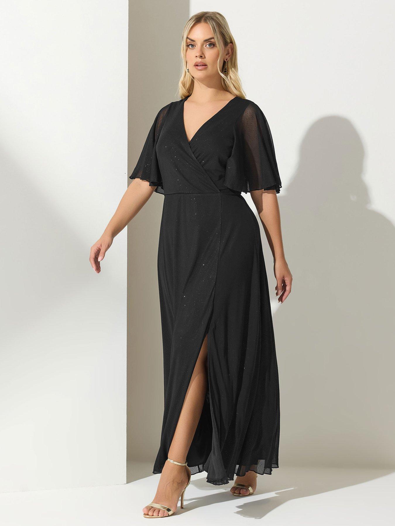 yours-curve-glitter-wrap-mesh-maxi-dress-blackback