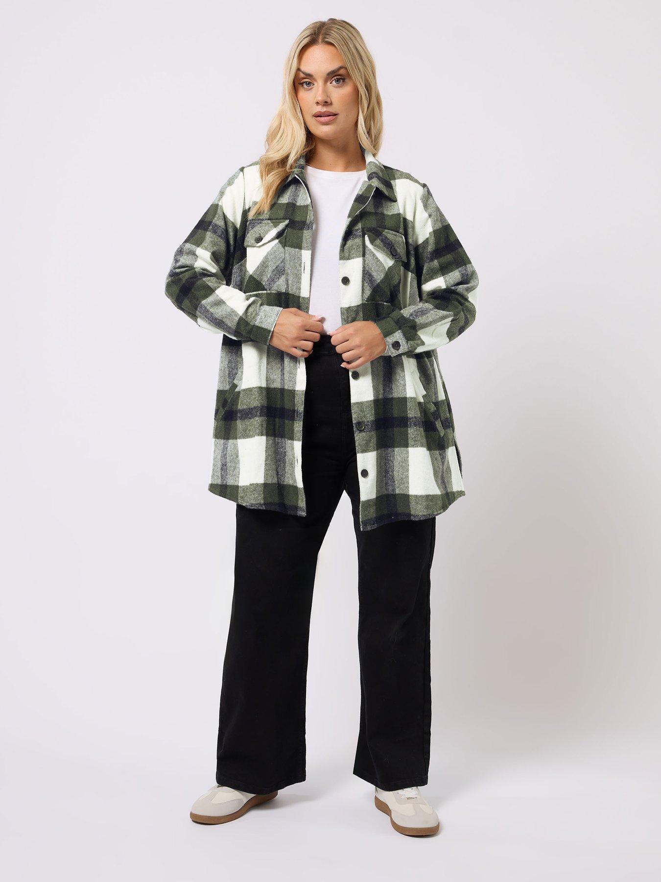 yours-curve-check-shacket-greenback