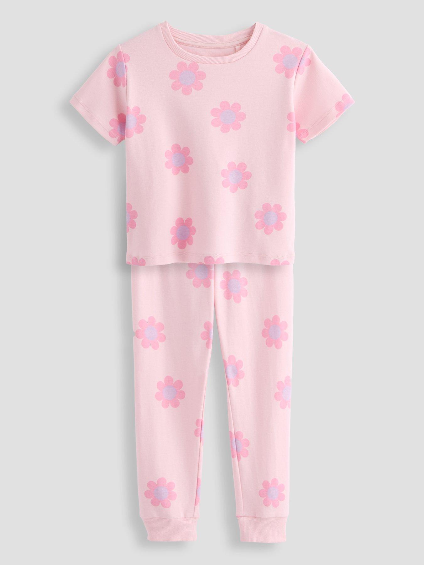 Image 2 of 5 of The Very Collection Girls 3 Pack Short Sleeve Pyjamas - Pink
