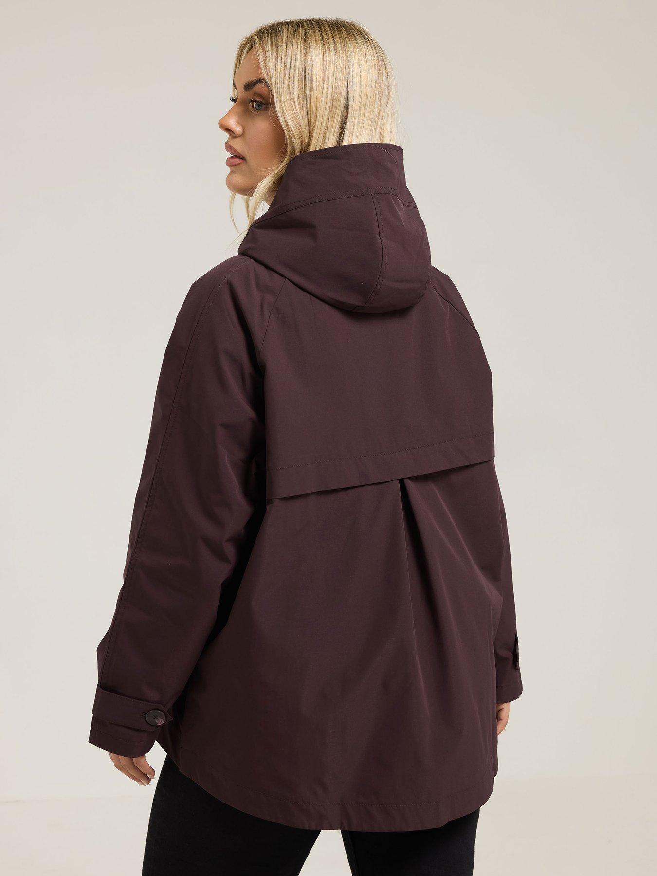Image 2 of 4 of Yours Curve Raglan Jacket - Red