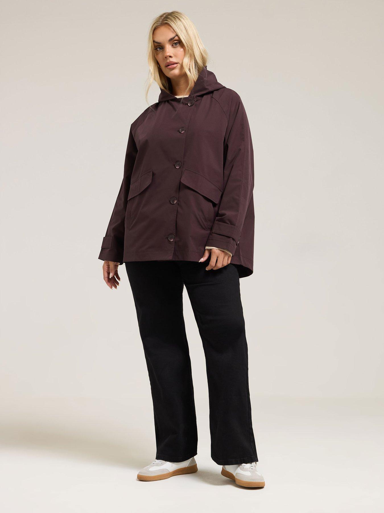 Image 3 of 4 of Yours Curve Raglan Jacket - Red