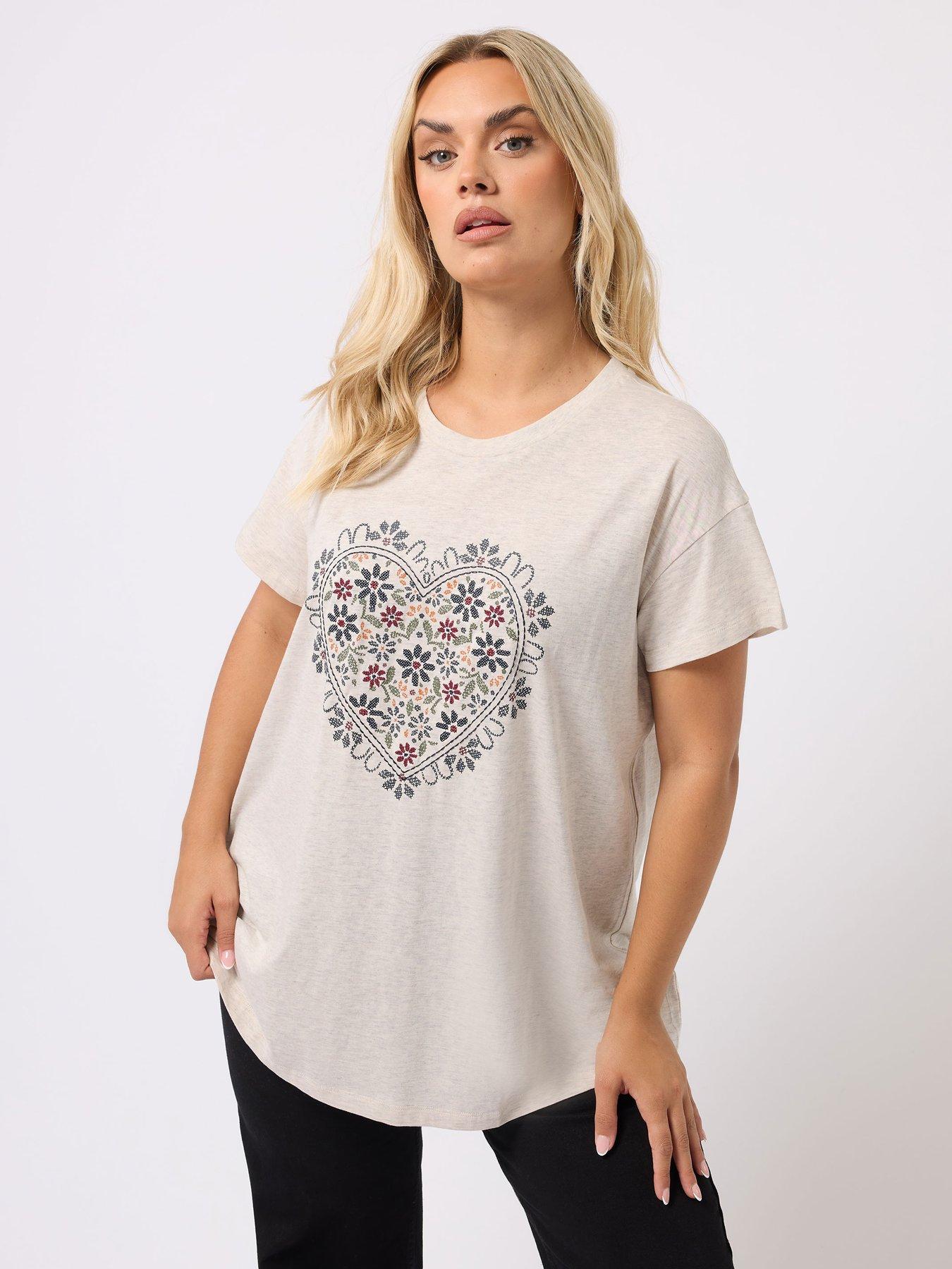 yours-curve-placement-print-t-shirt-natural