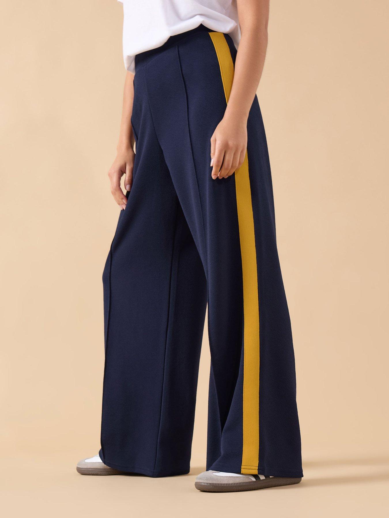 pixiegirl-petite-side-stripe-wide-leg-trouser-bluefront