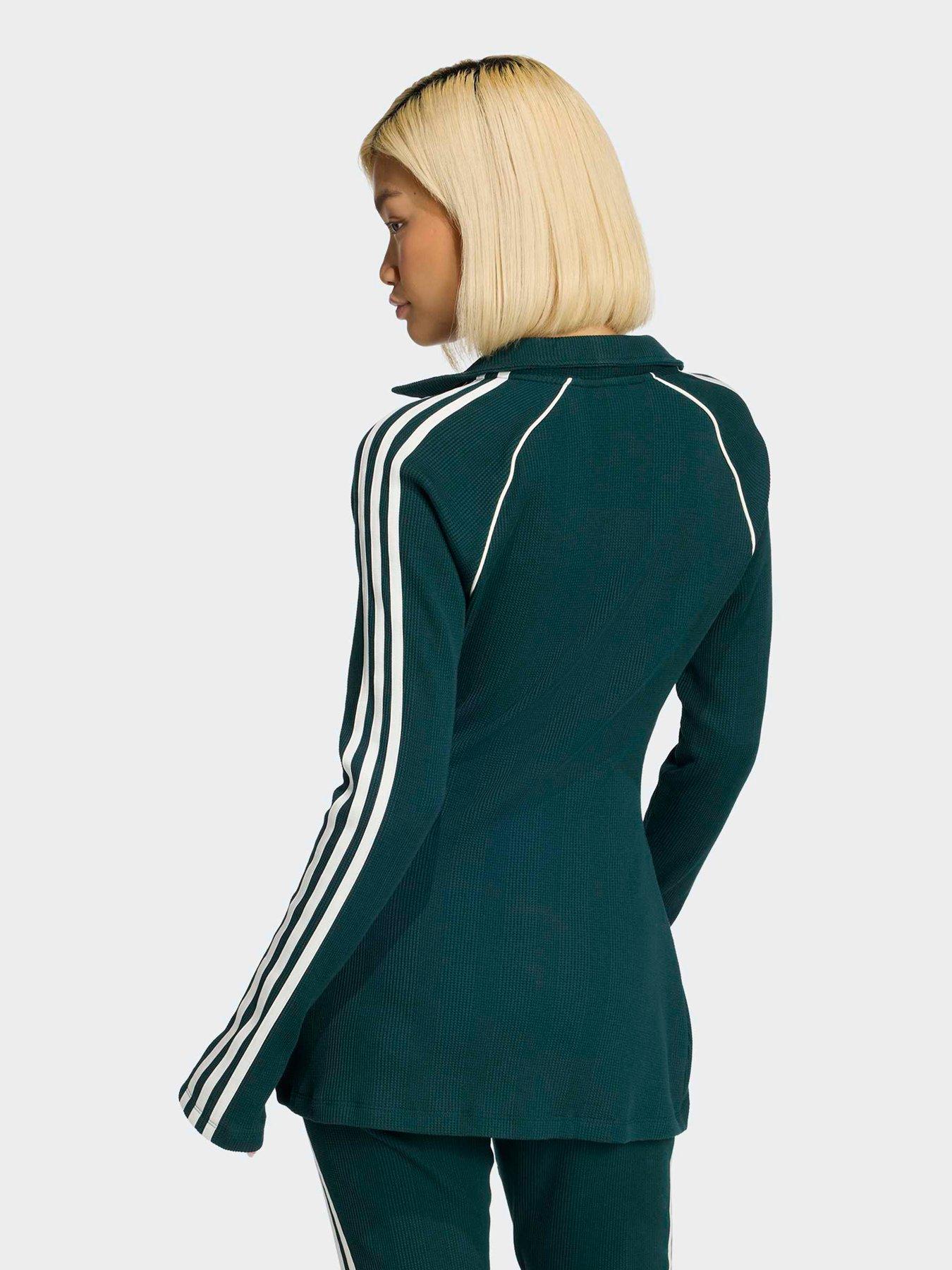 Image 2 of 5 of adidas Originals Womens Button Down Top - Green