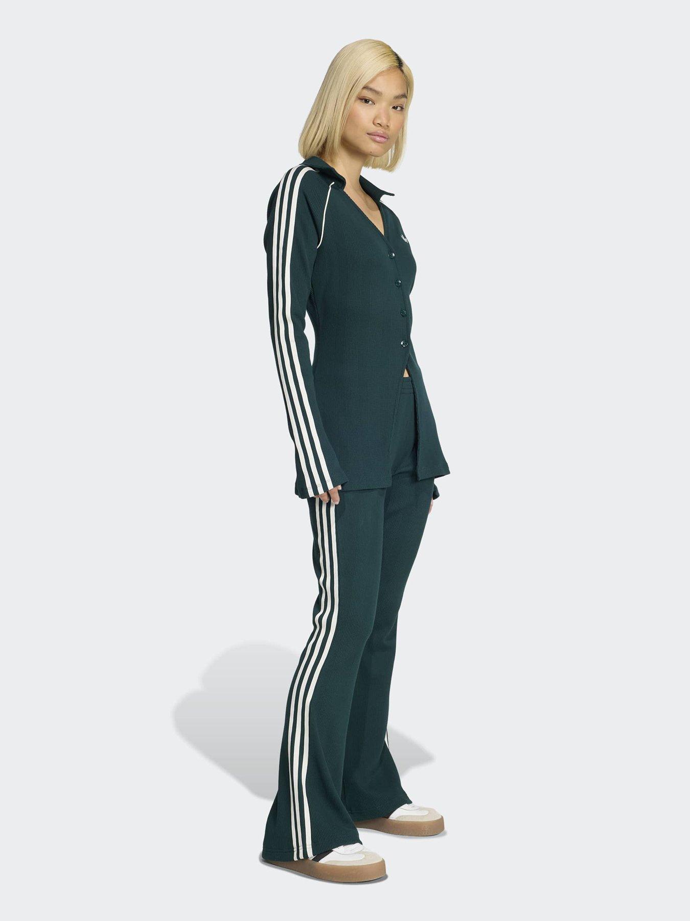 Image 3 of 5 of adidas Originals Womens Button Down Top - Green
