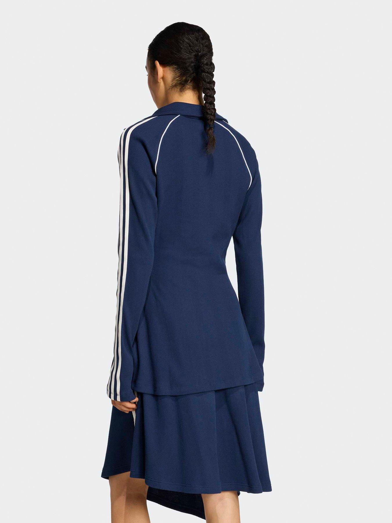 Image 2 of 5 of adidas Originals Womens Button Down Top - Blue