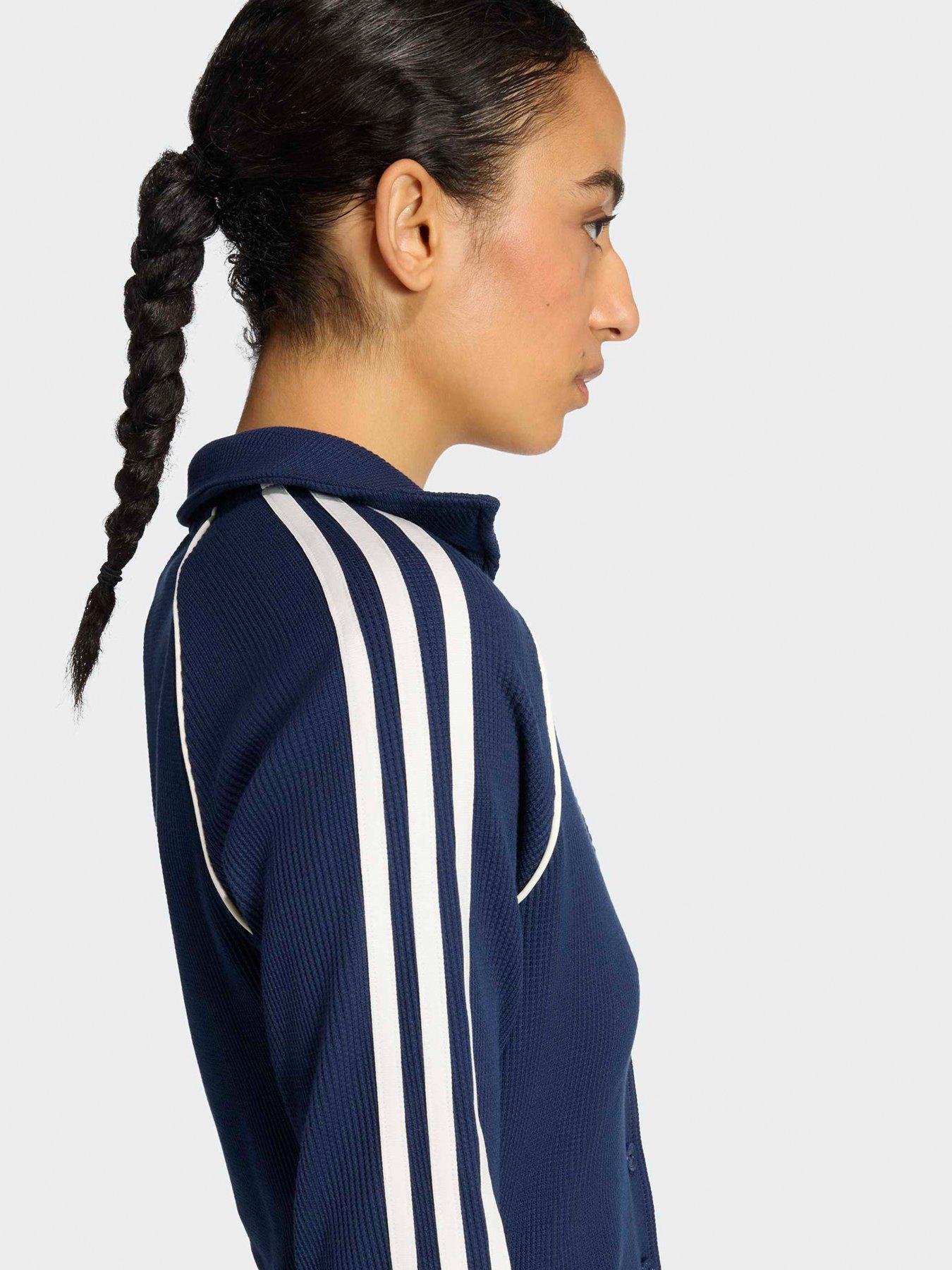 Image 4 of 5 of adidas Originals Womens Button Down Top - Blue