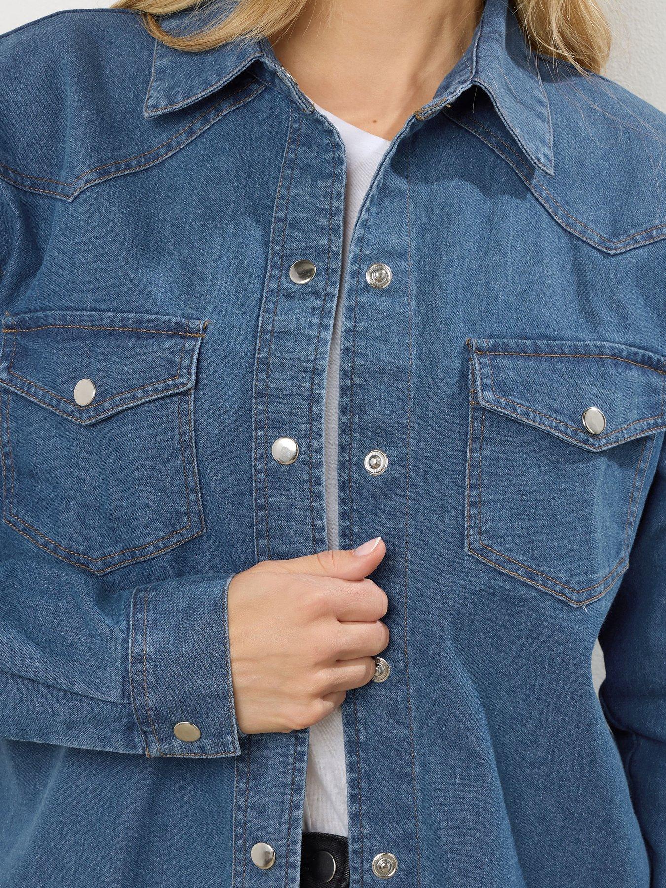 long-tall-sally-mid-wash-denim-shirt-blueoutfit