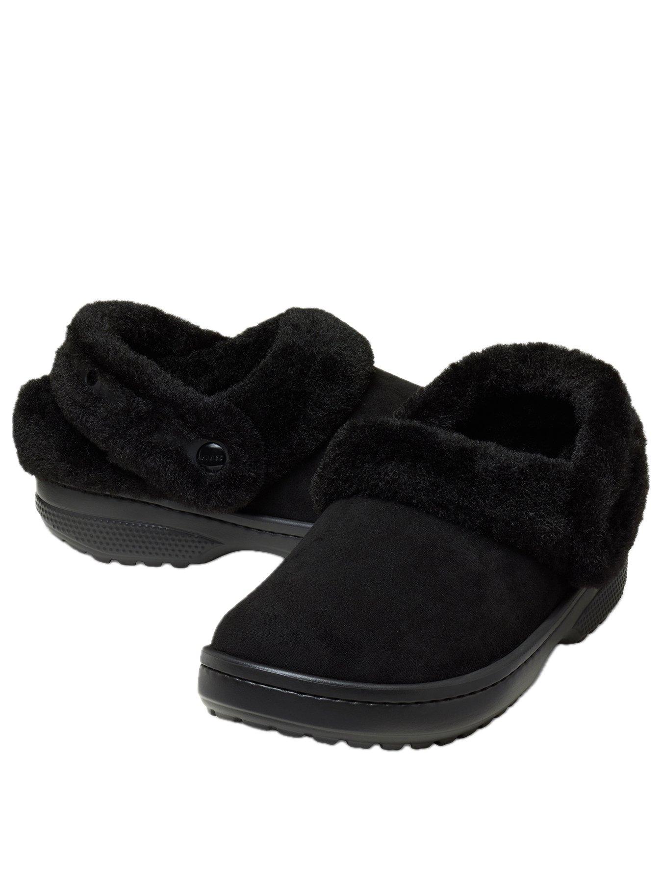 Image 2 of 7 of Crocs Men's Classic Unfurgettable Sueded Clog Sandal - Black