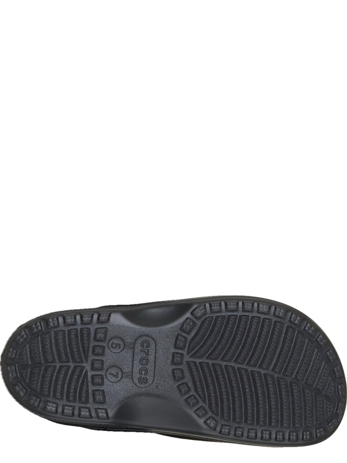 Image 5 of 7 of Crocs Men's Classic Unfurgettable Sueded Clog Sandal - Black