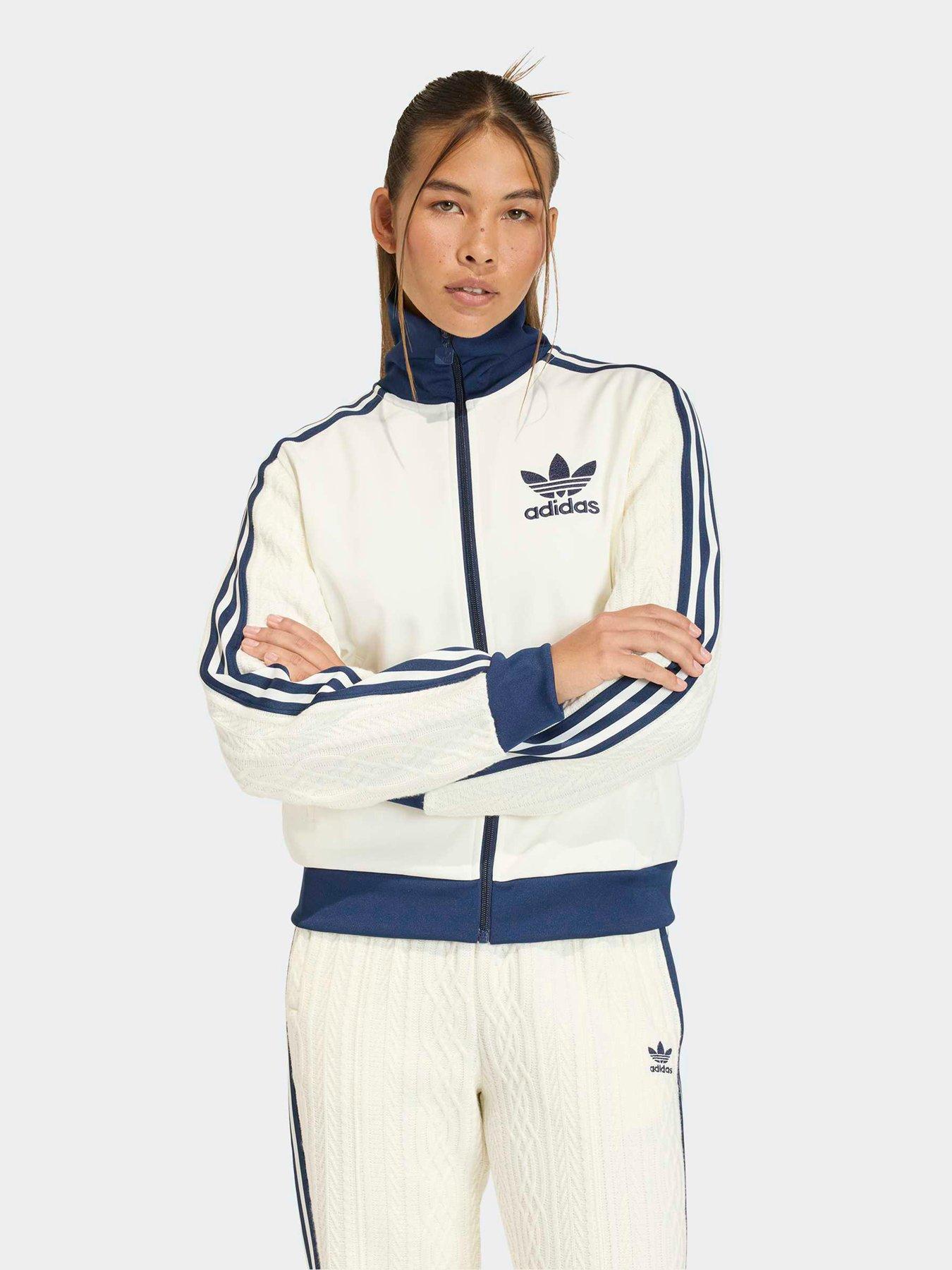 adidas Originals Womens Knit Classic Track Top - White