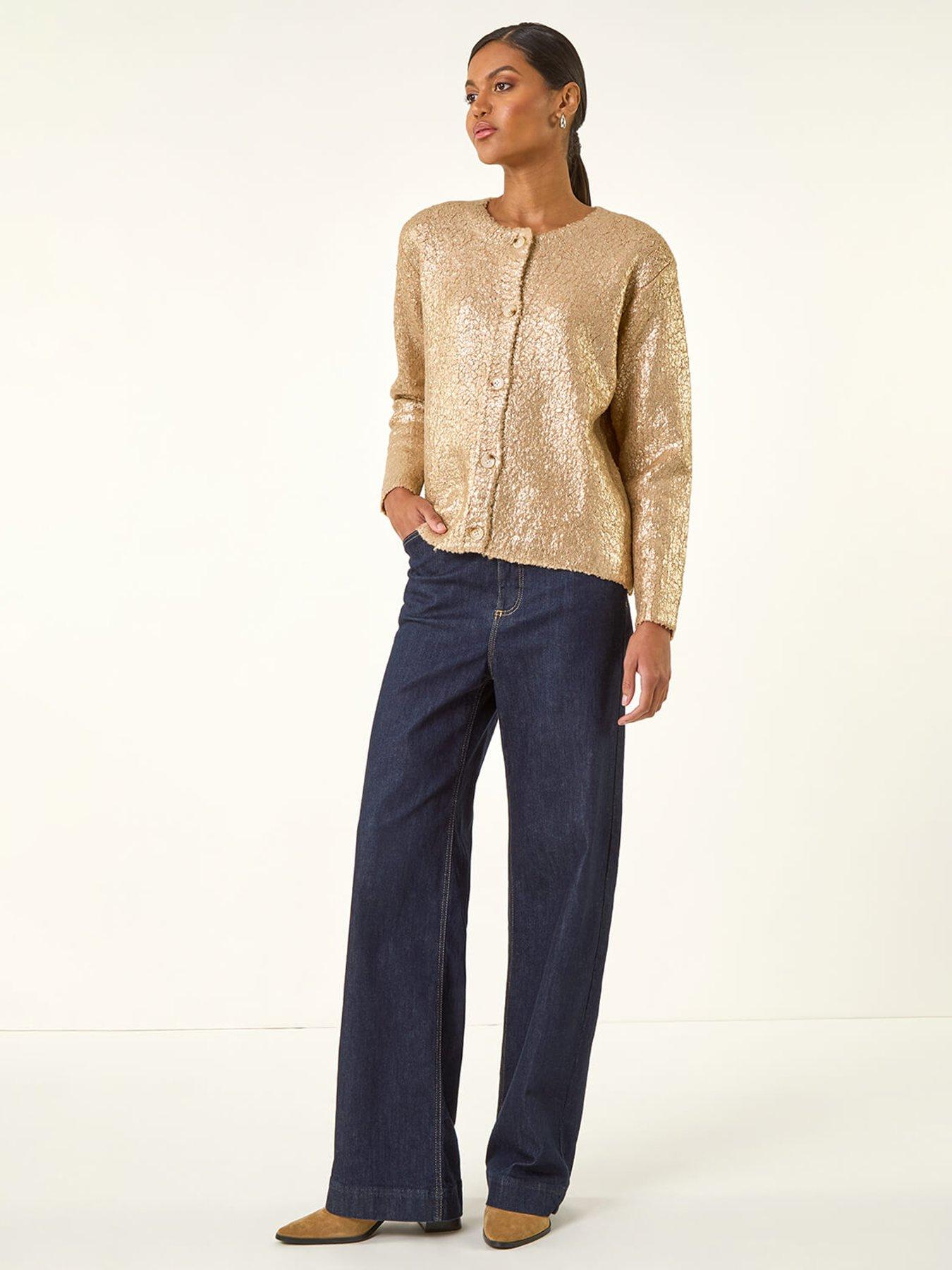 roman-metallic-knit-cardigan-goldback
