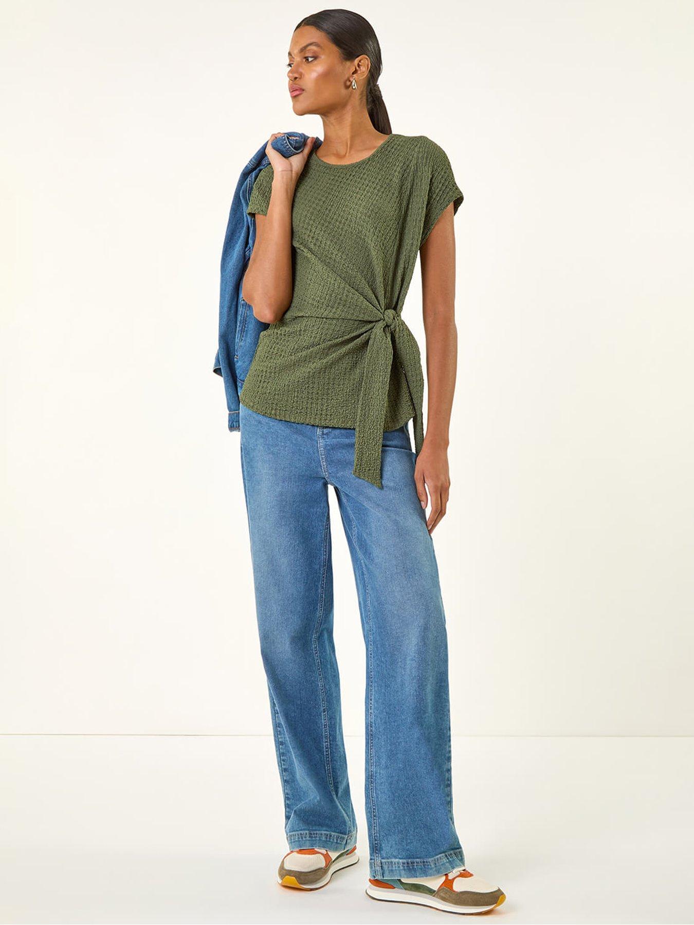 roman-textured-asymmetric-wrap-top-greenback