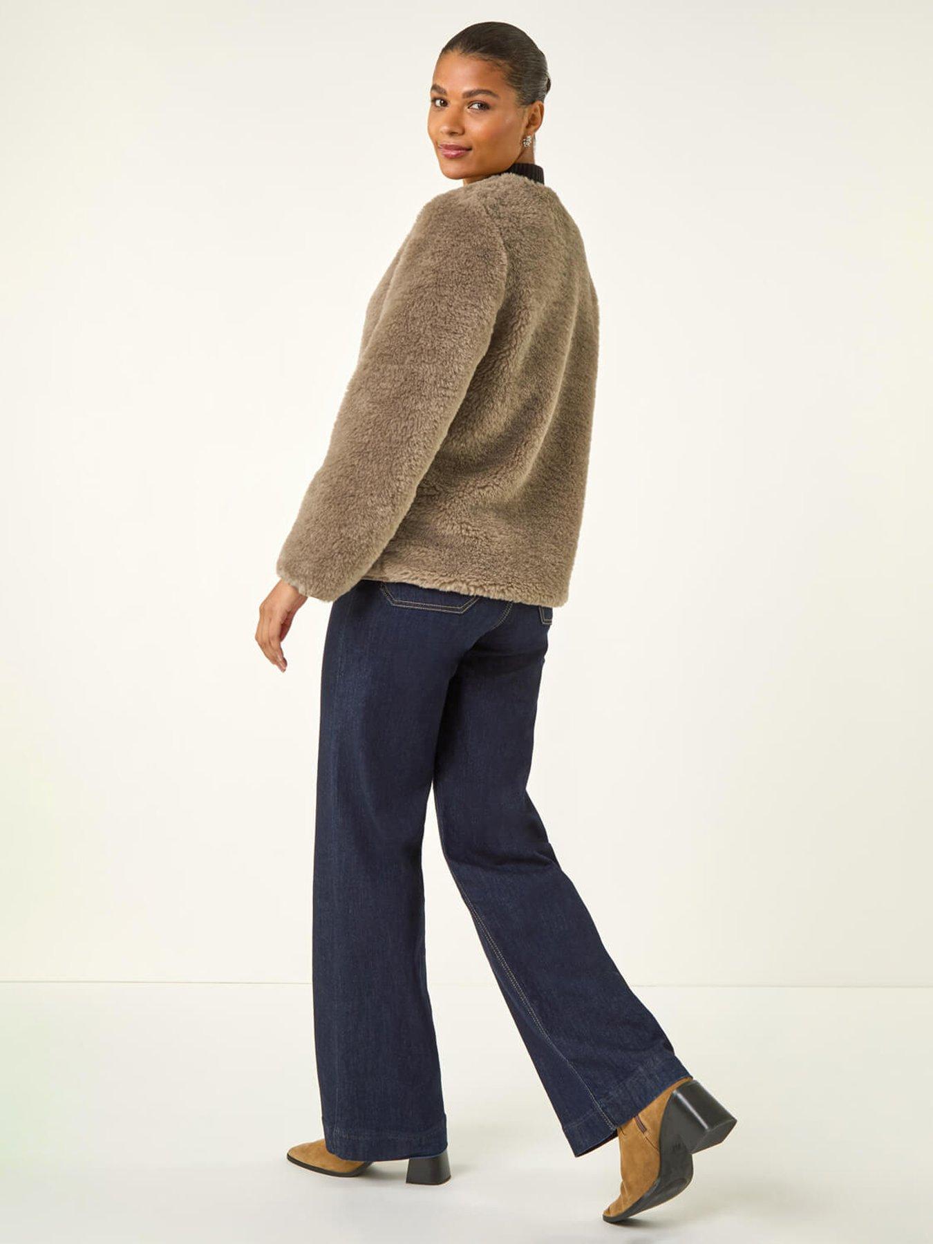 roman-faux-fur-borg-pocket-front-jacket-beigestillFront