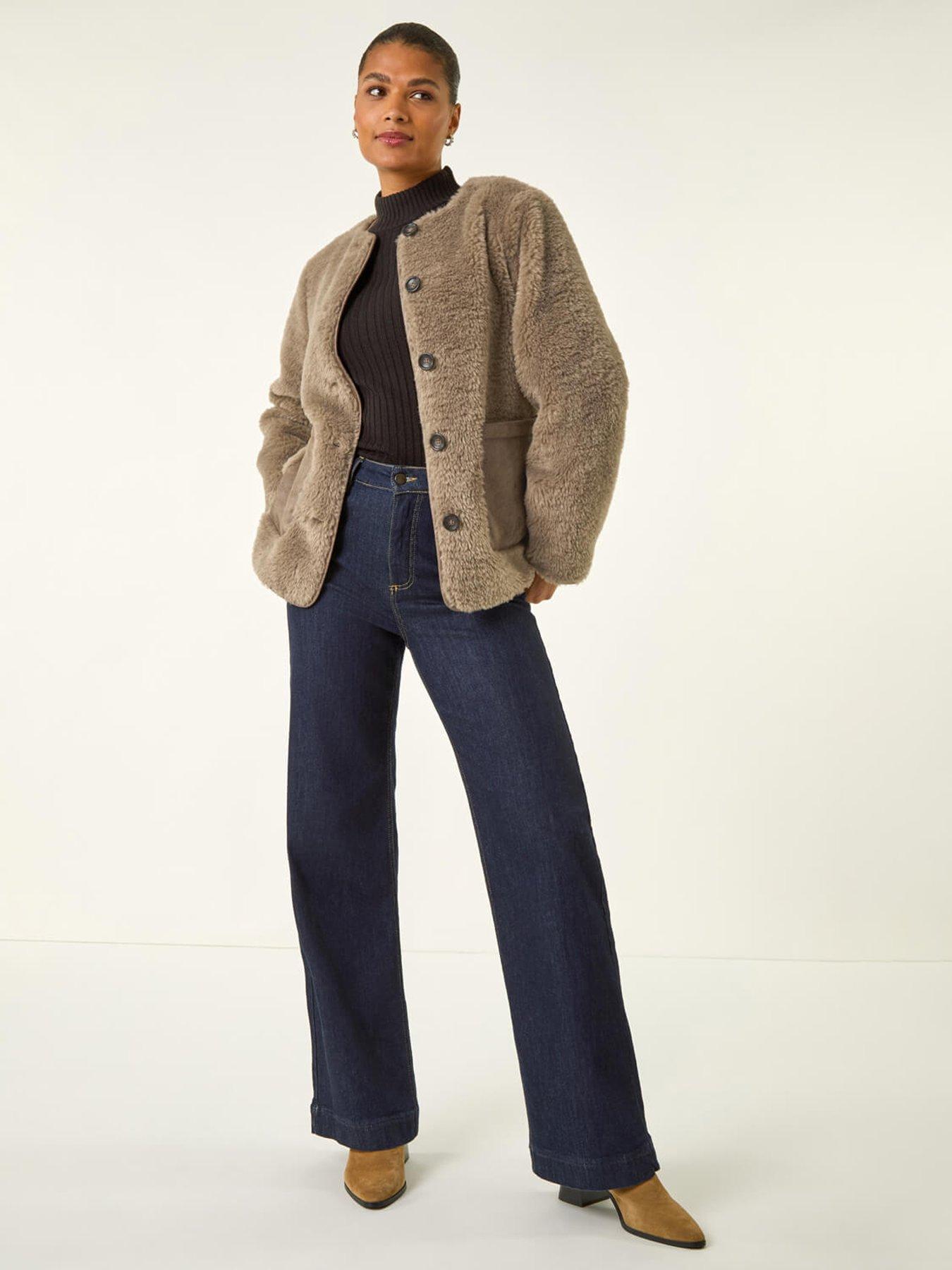 roman-faux-fur-borg-pocket-front-jacket-beigeback