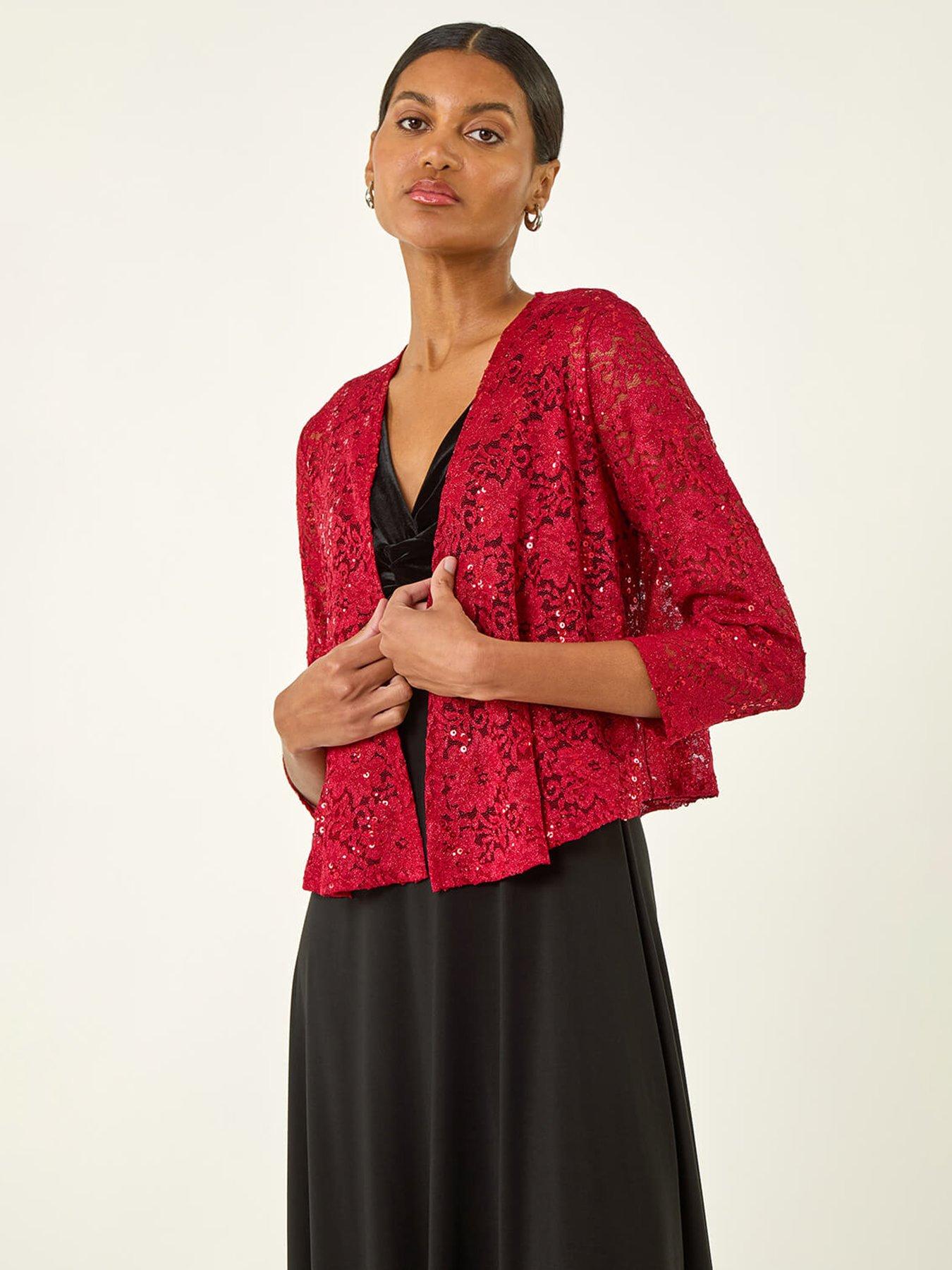 roman-glitter-sequin-lace-top-red