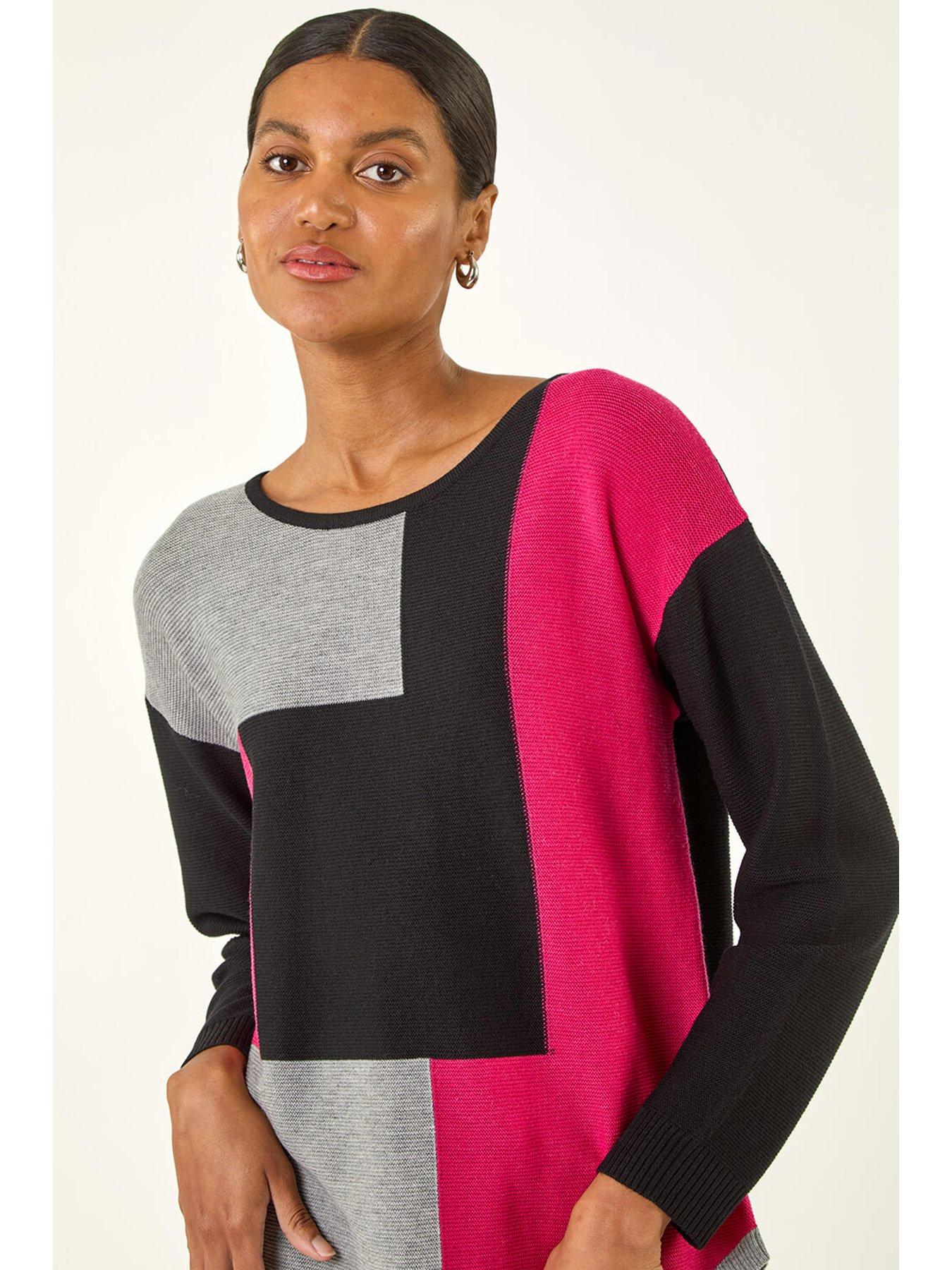 roman-ribbed-colour-block-knit-jumper-blackoutfit