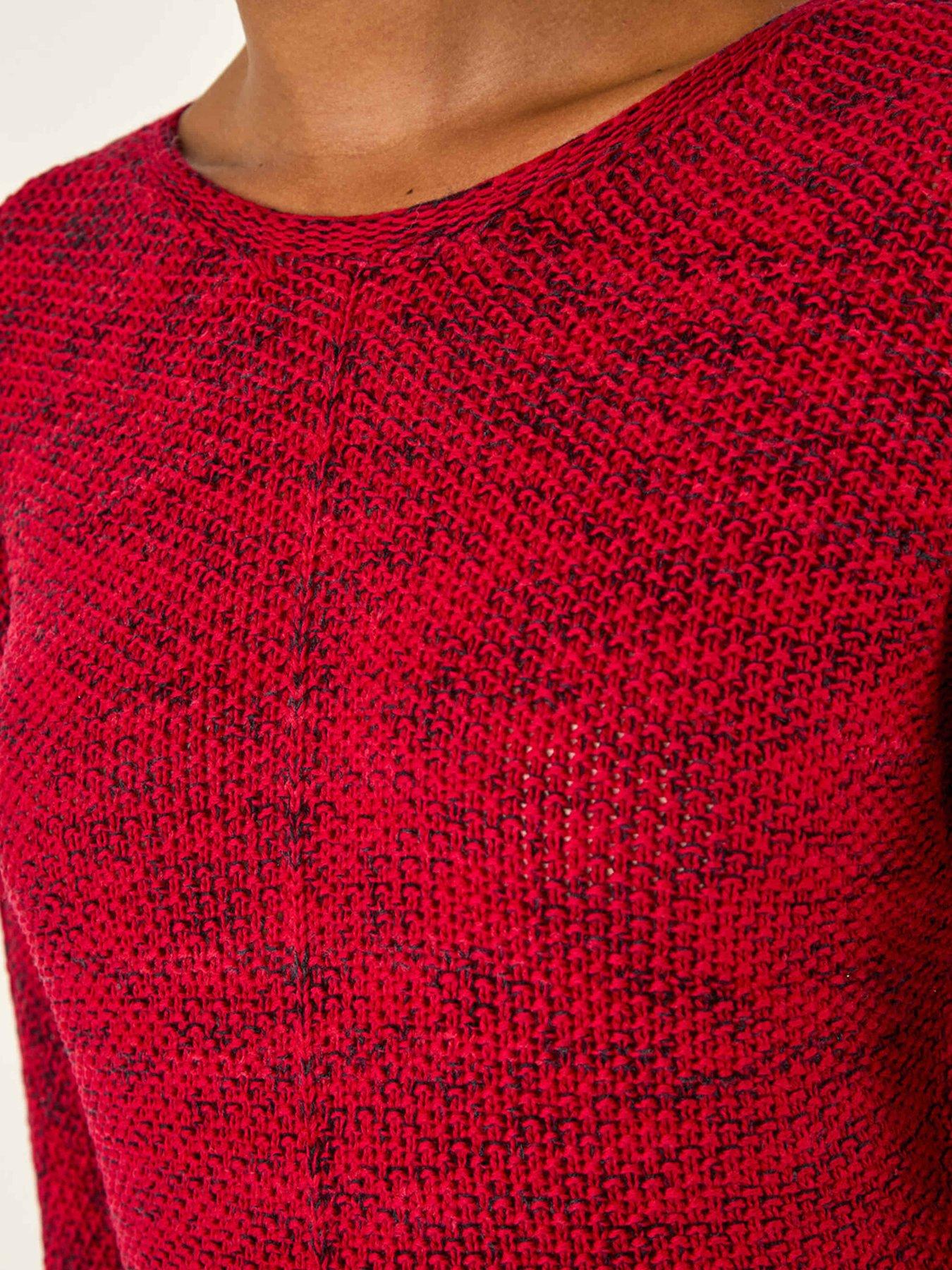 Image 5 of 5 of Roman Textured Knit Jumper - Red